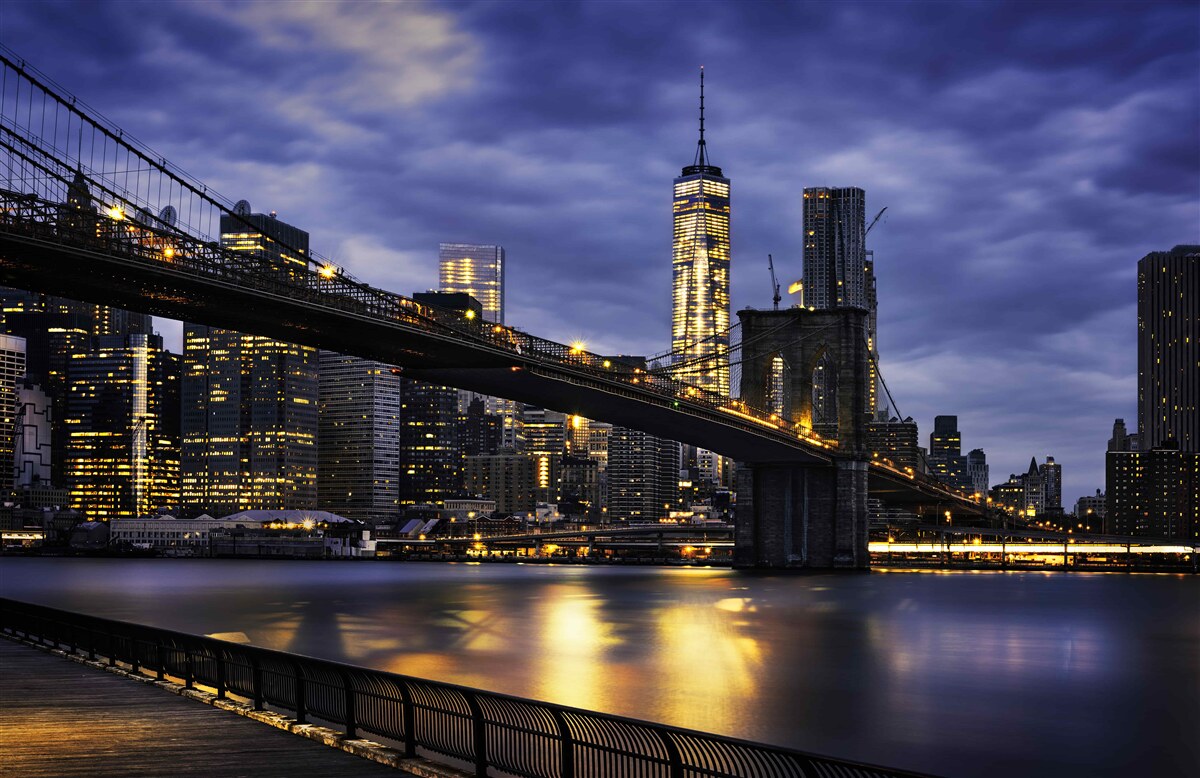 Papier peint esaplanade sur le pont de brooklyn