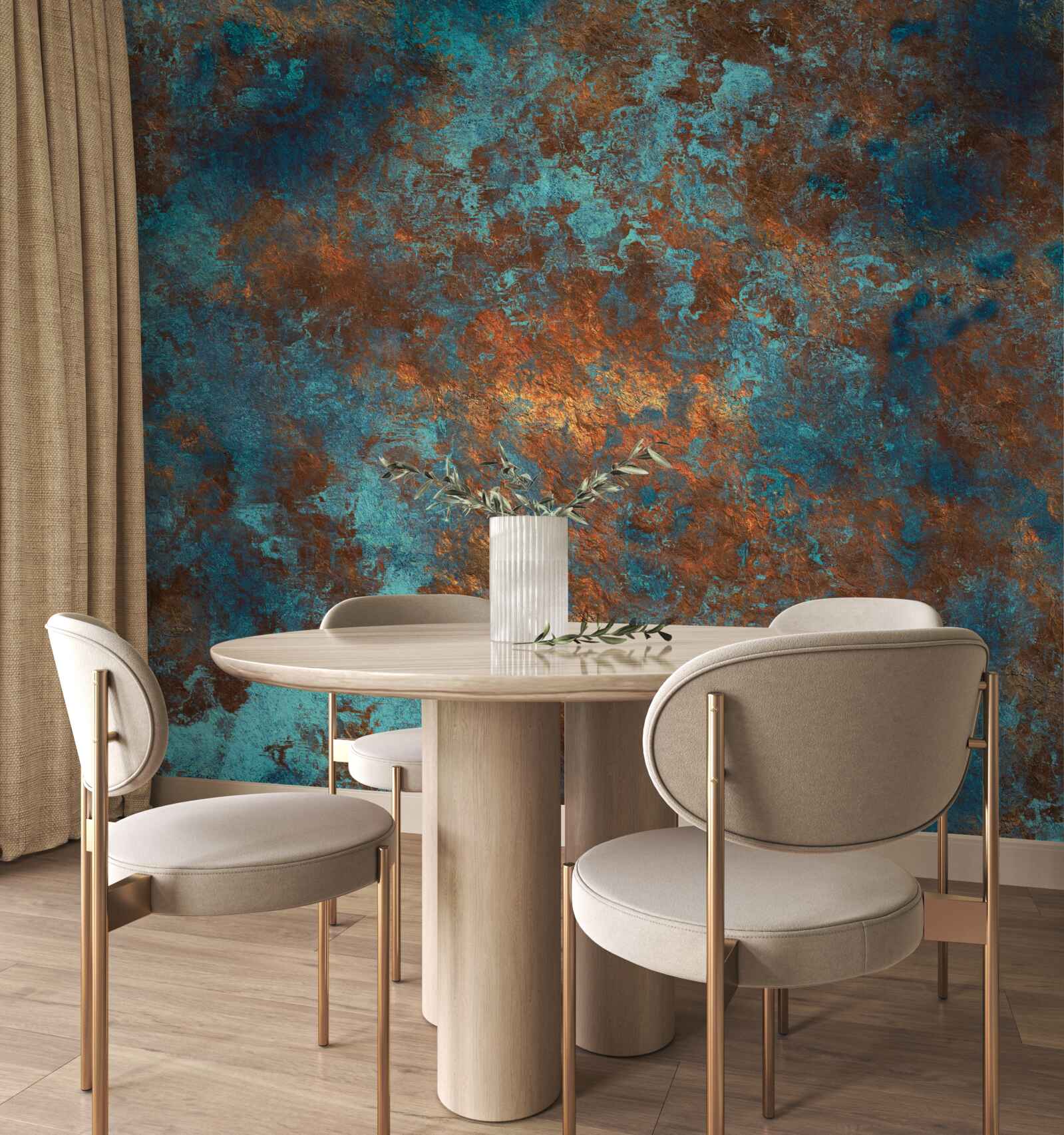 Papier peint bronze antique