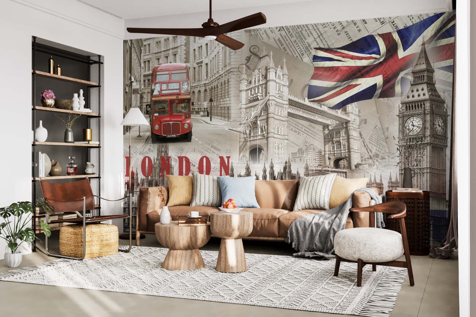 Papier peint principaux symboles de londres