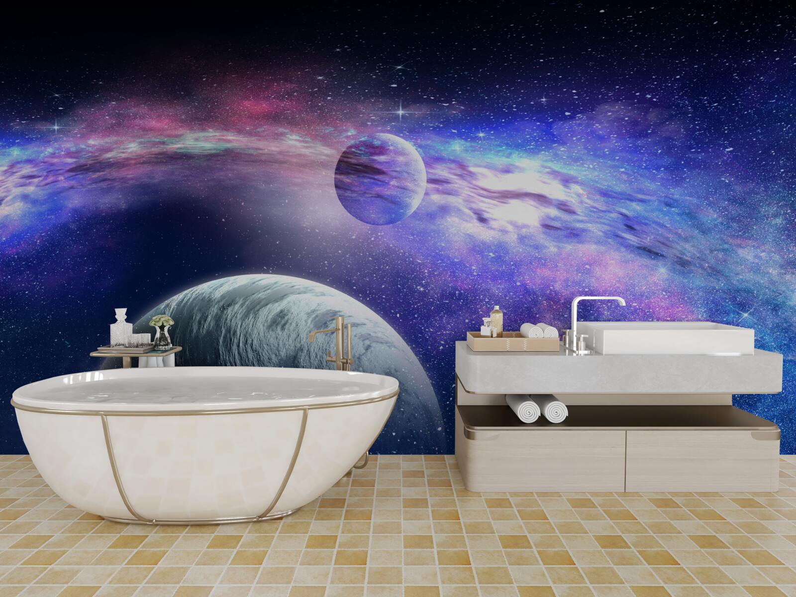 Papier peint les profondeurs non résolues de l'univers