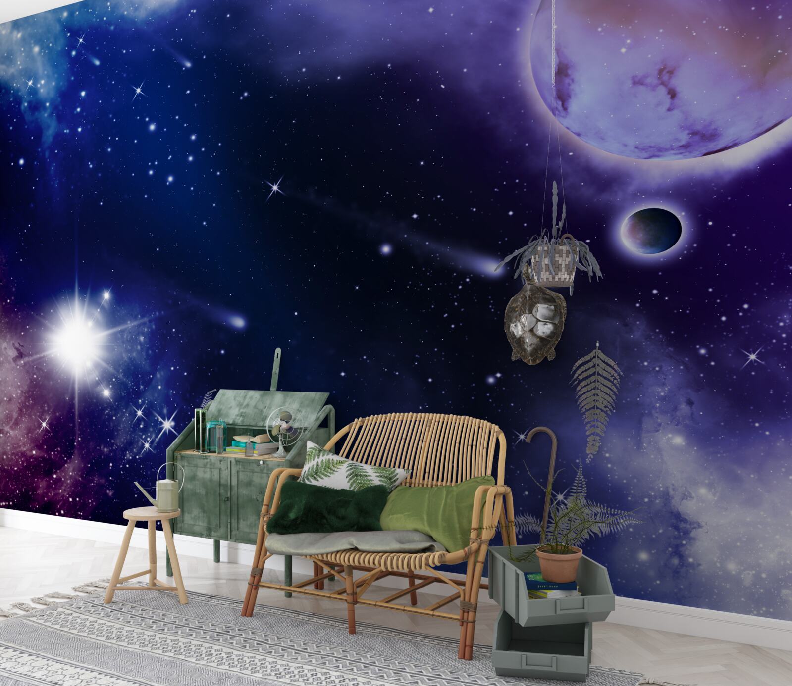 Papier peint espace étoilé