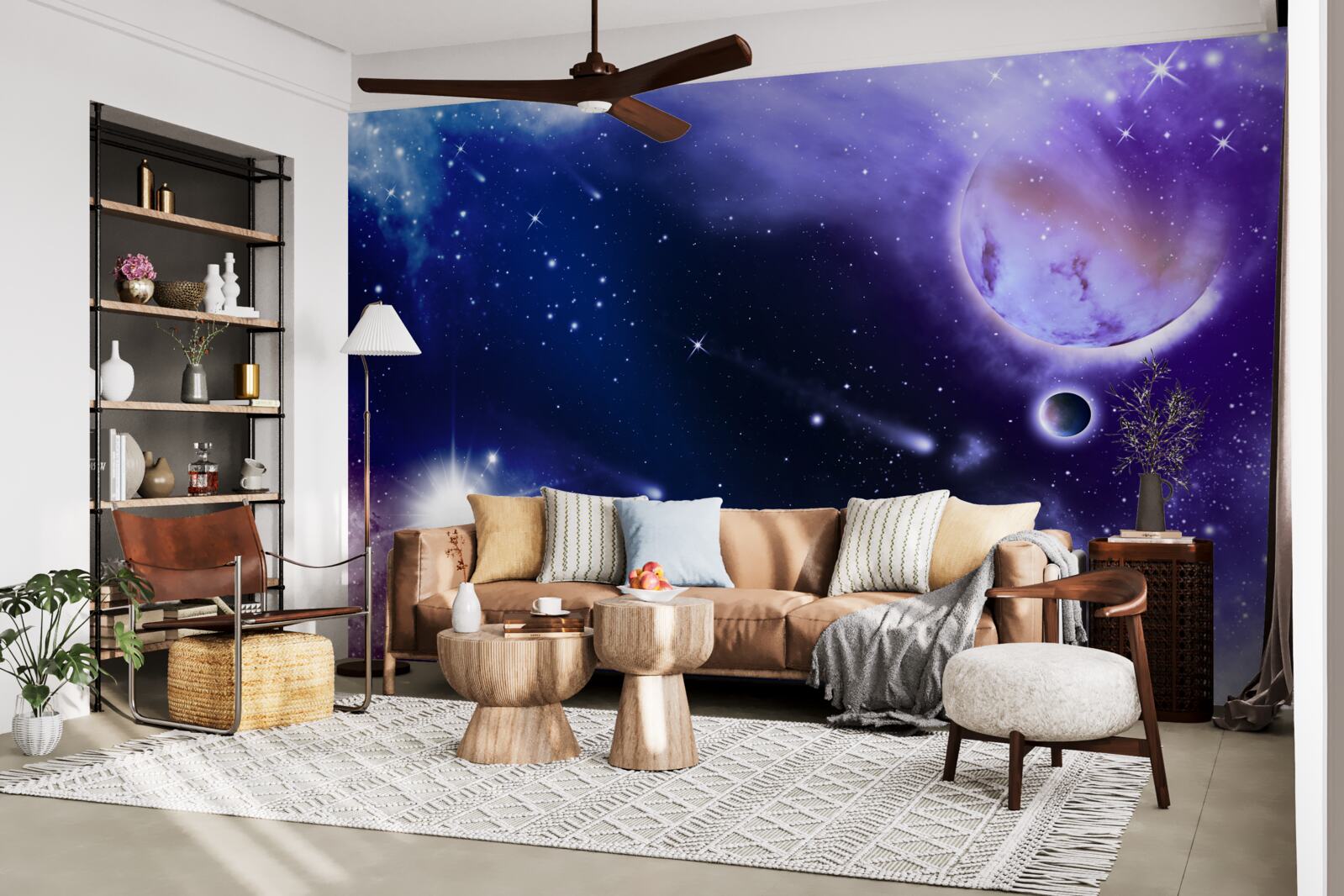 Papier peint espace étoilé