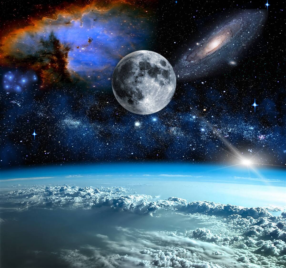 Papier peint un panorama fascinant de l'univers