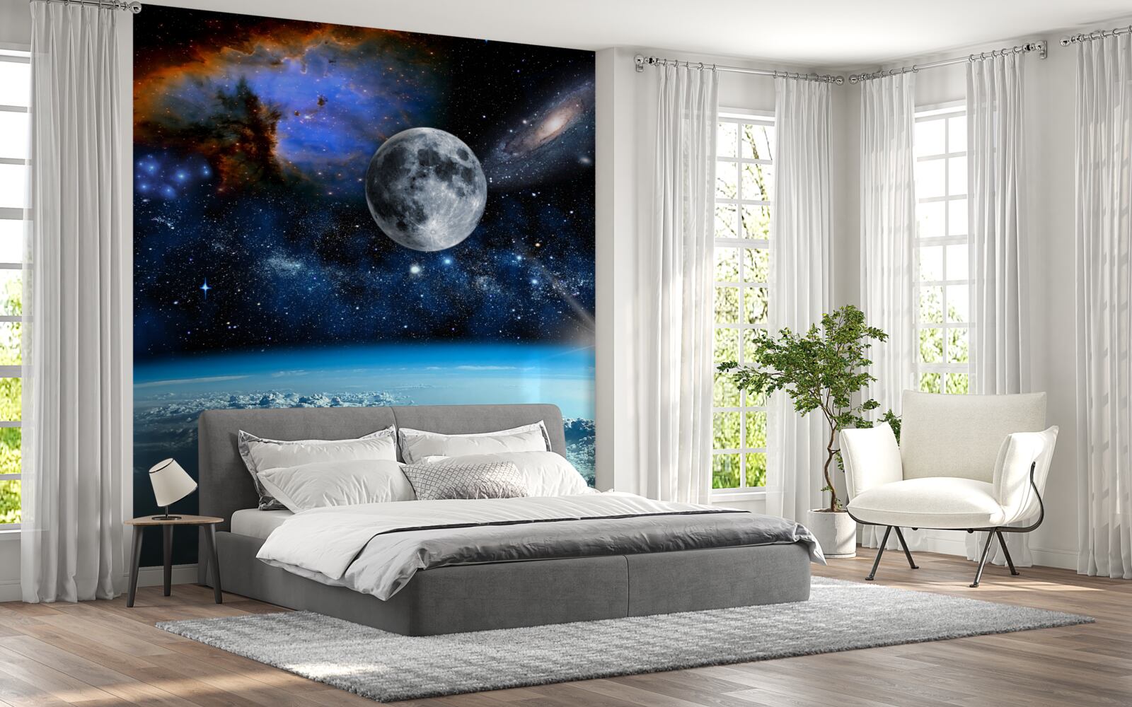 Papier peint un panorama fascinant de l'univers