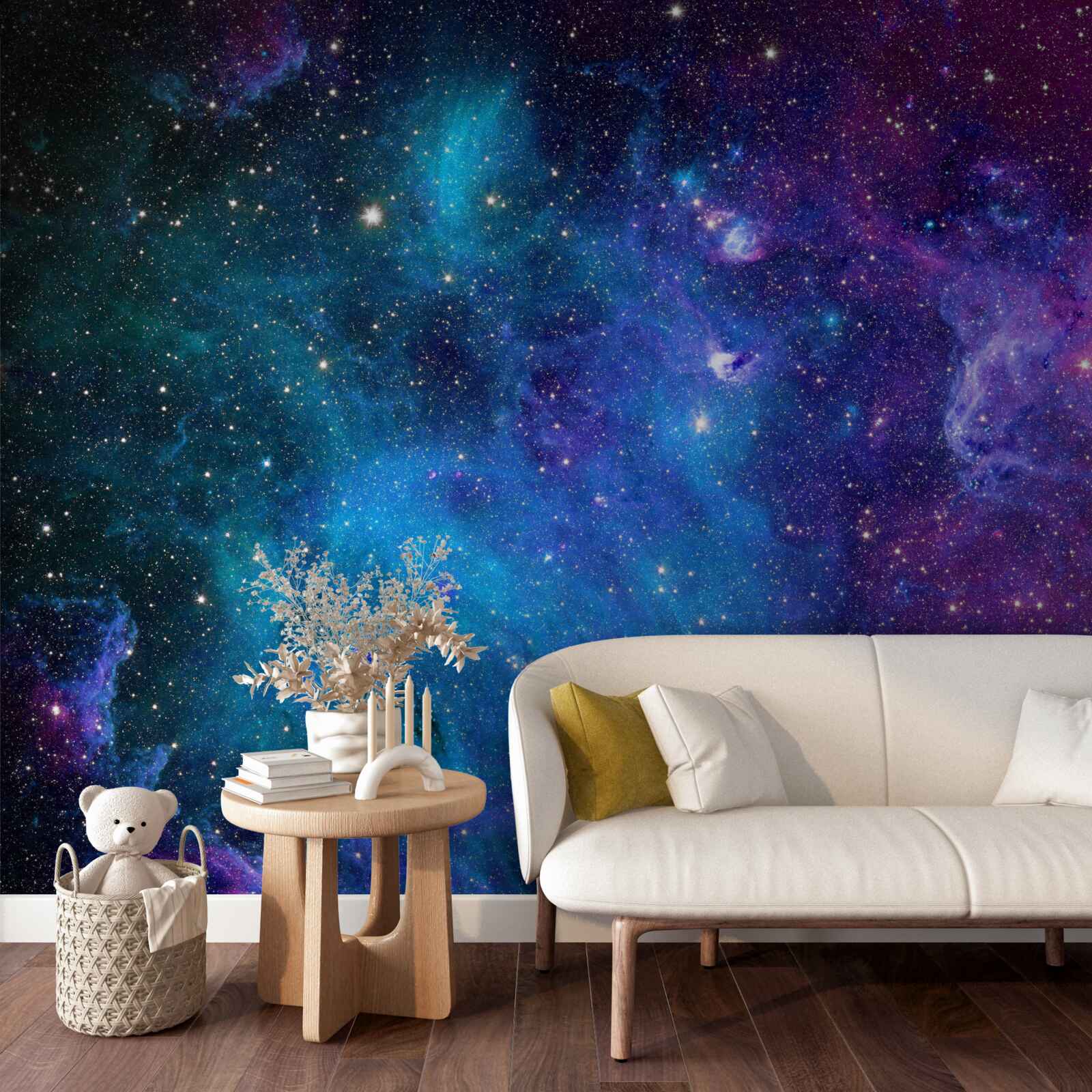 Papier peint les étoiles dans le panorama céleste