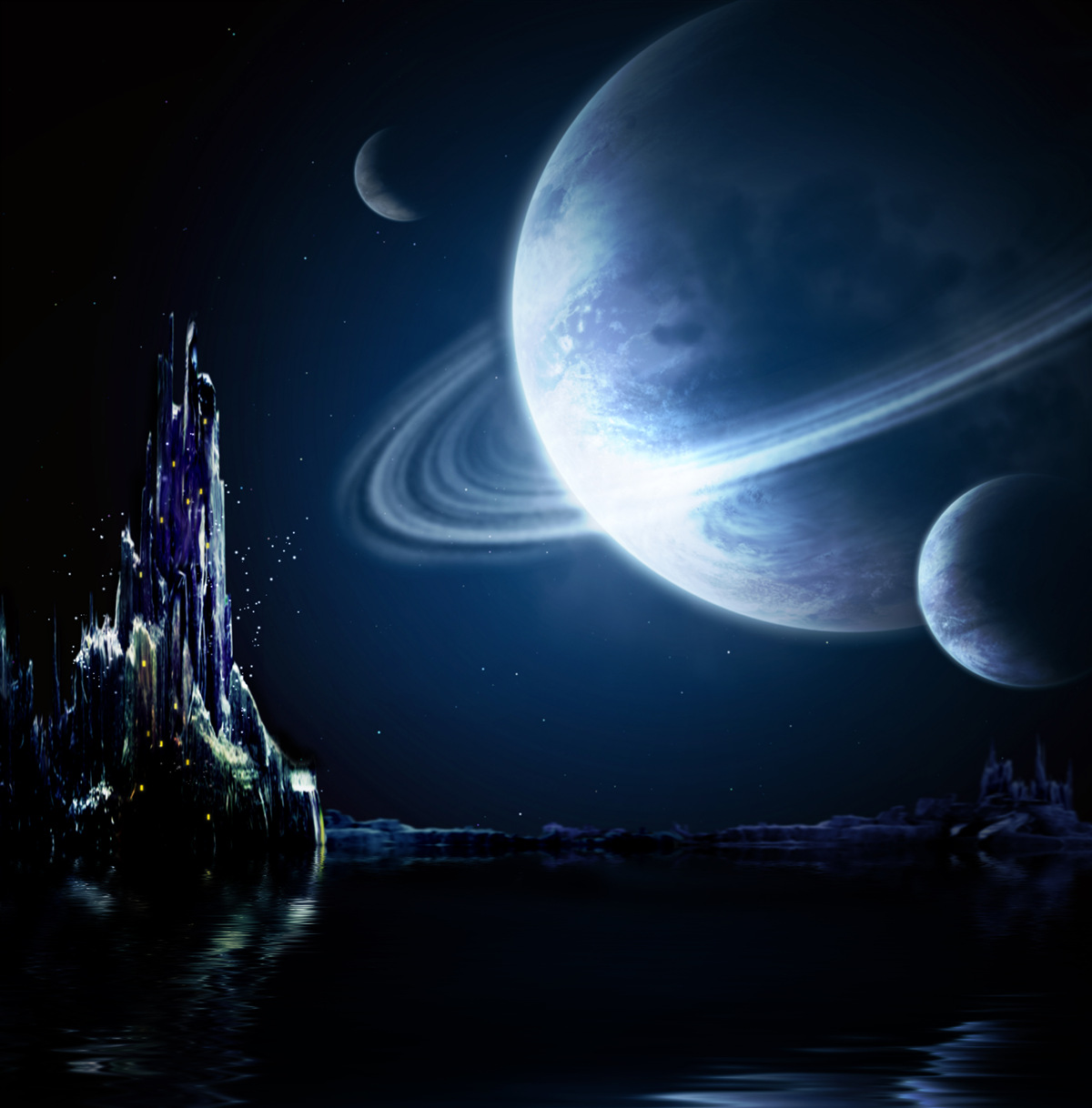 Papier peint un espace à couper le souffle la nuit