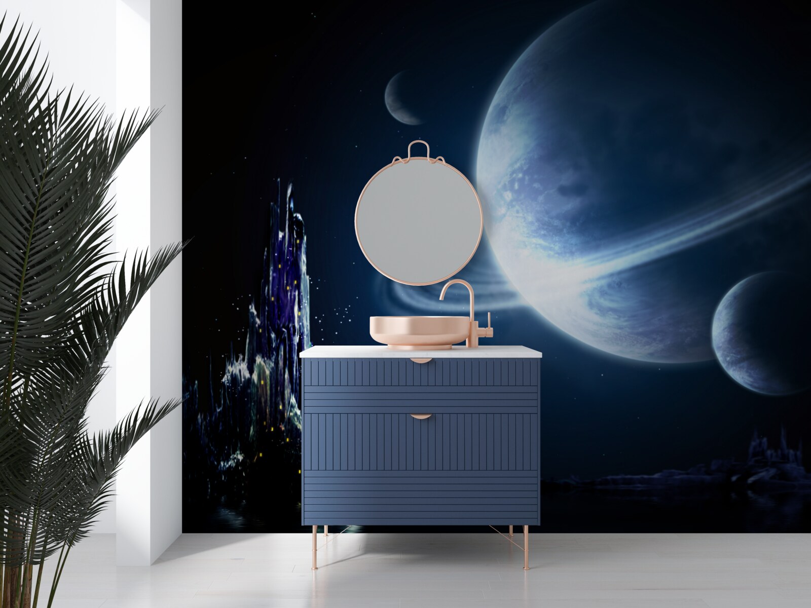 Papier peint un espace à couper le souffle la nuit