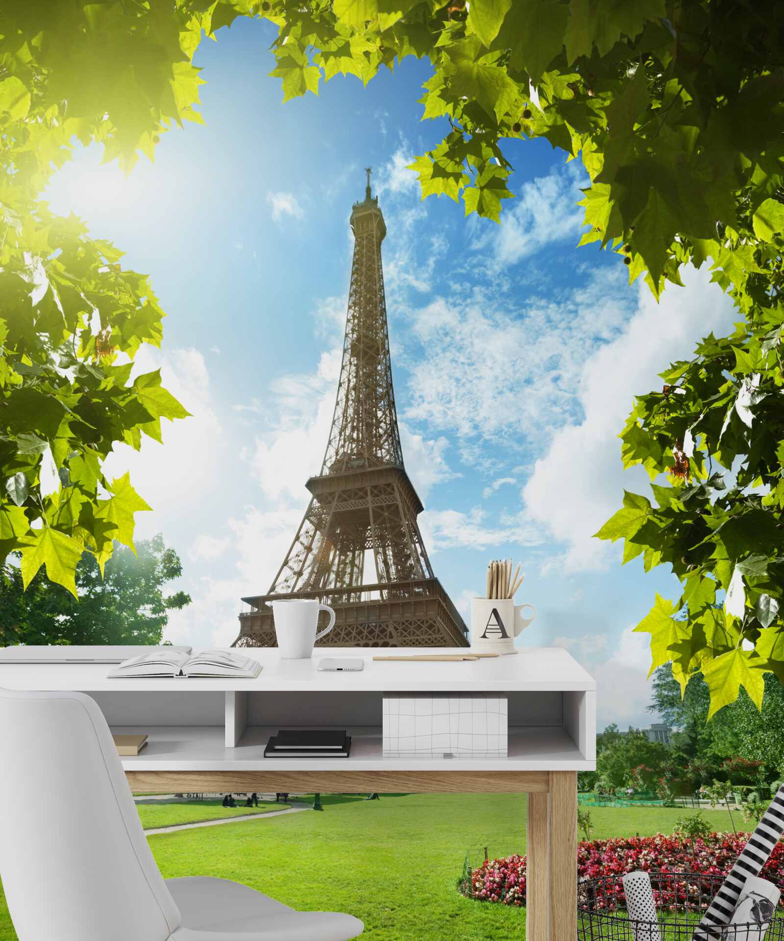 Papier peint tour eiffel