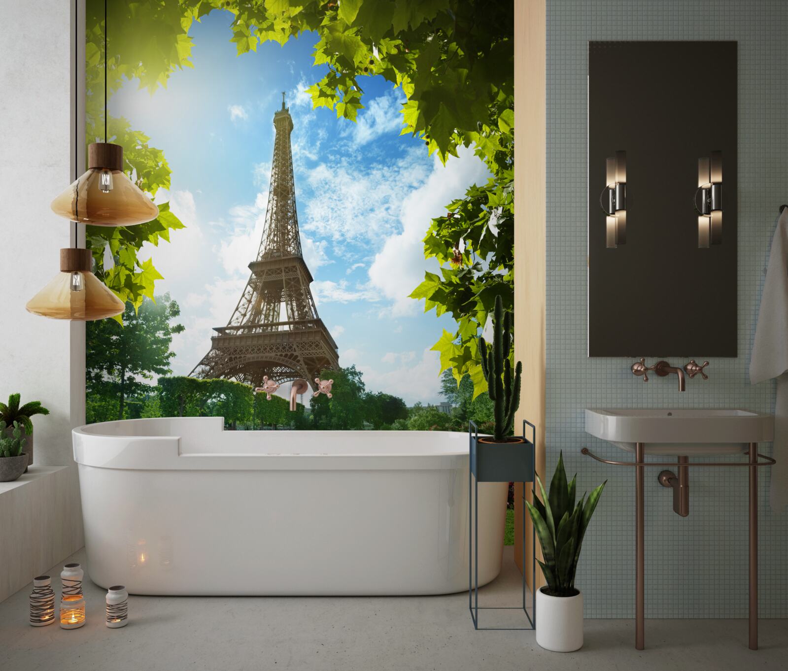 Papier peint tour eiffel