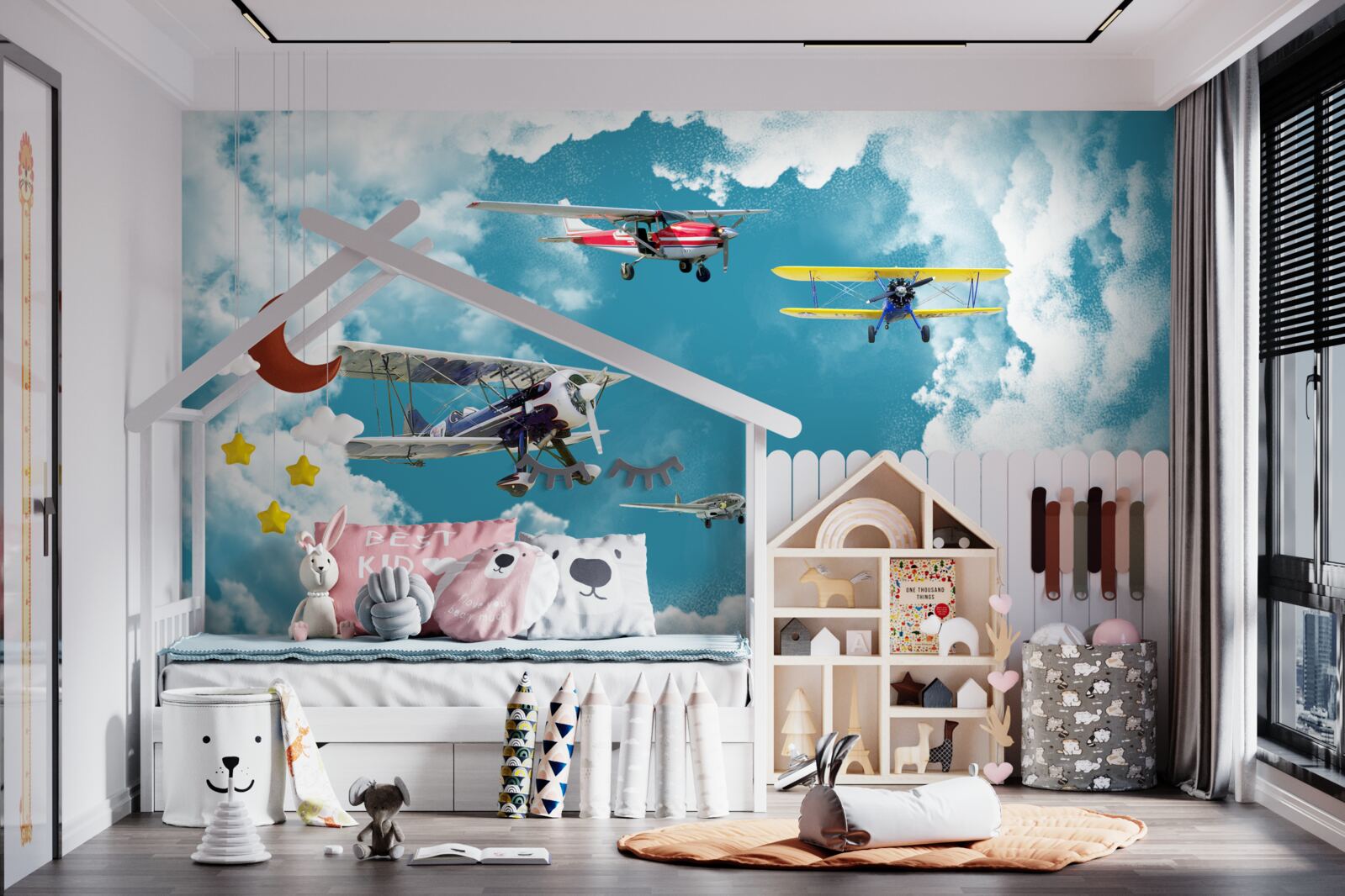 Papier peint les avions sont dans le ciel