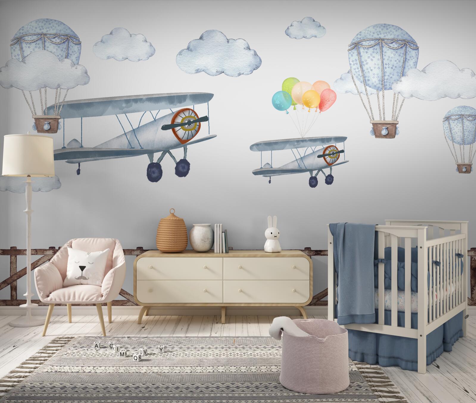 Papier peint voyage dans le ciel