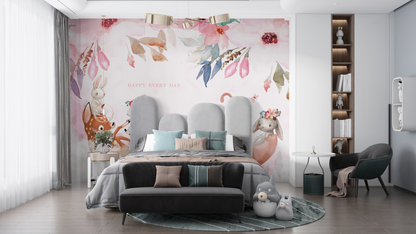 Papier peint les licornes d'automne en vacances