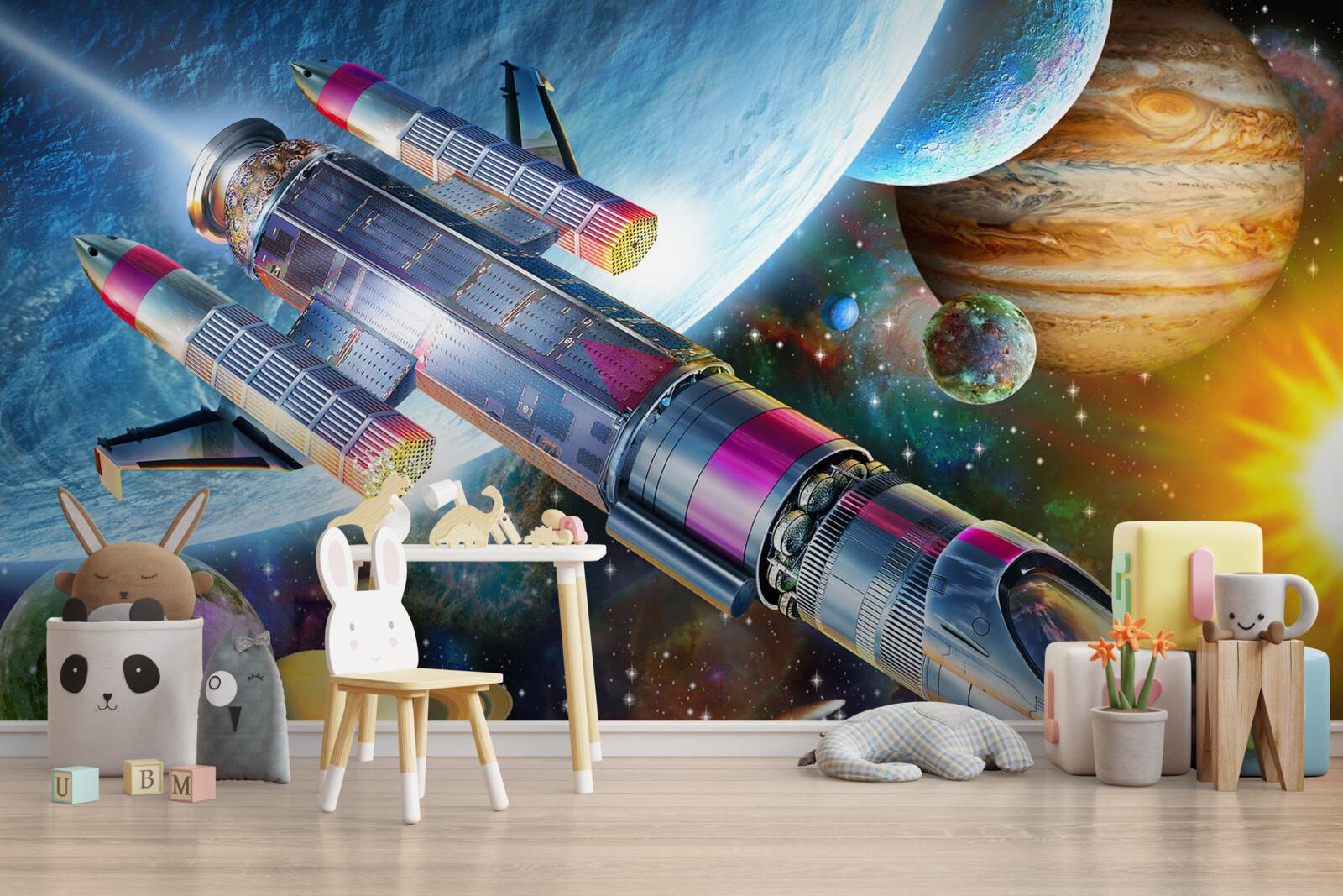 Papier peint le lancement d'un engin spatial dans l'espace