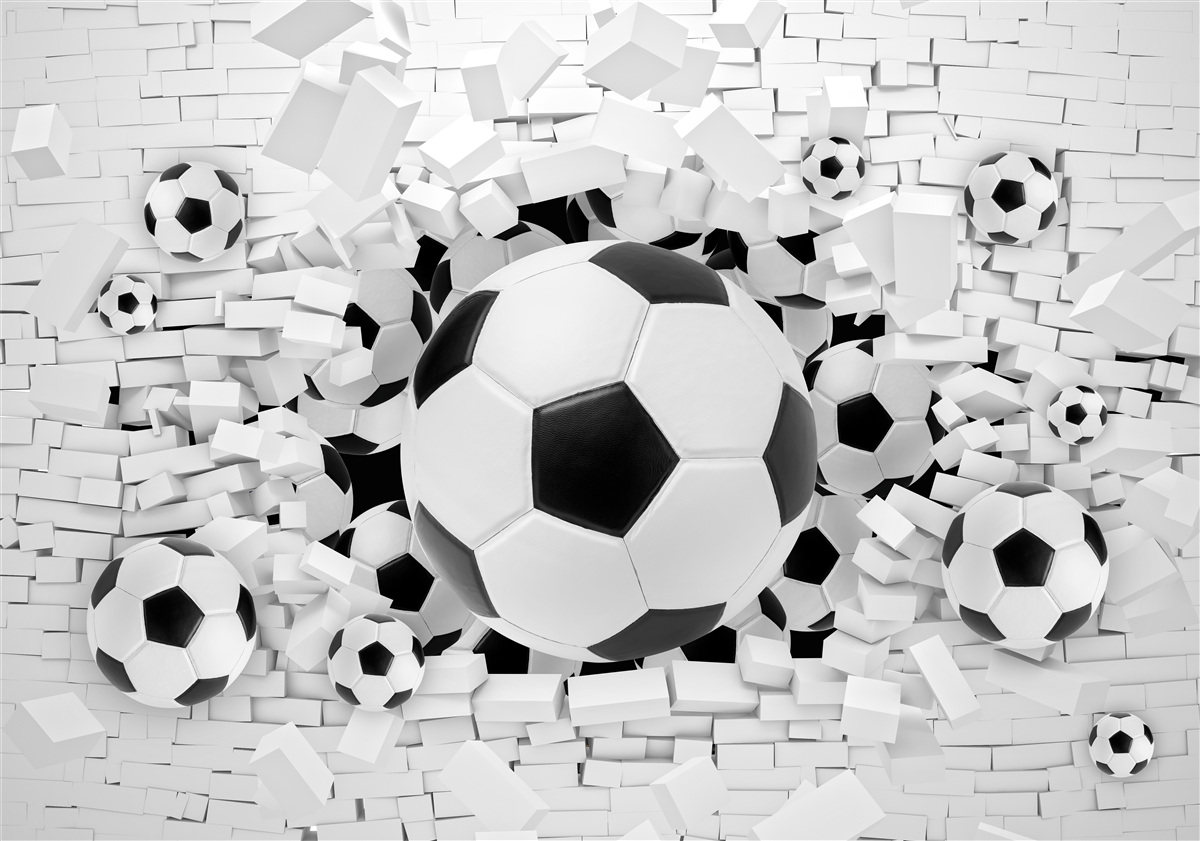 Papier peint grand nombre de ballons de football