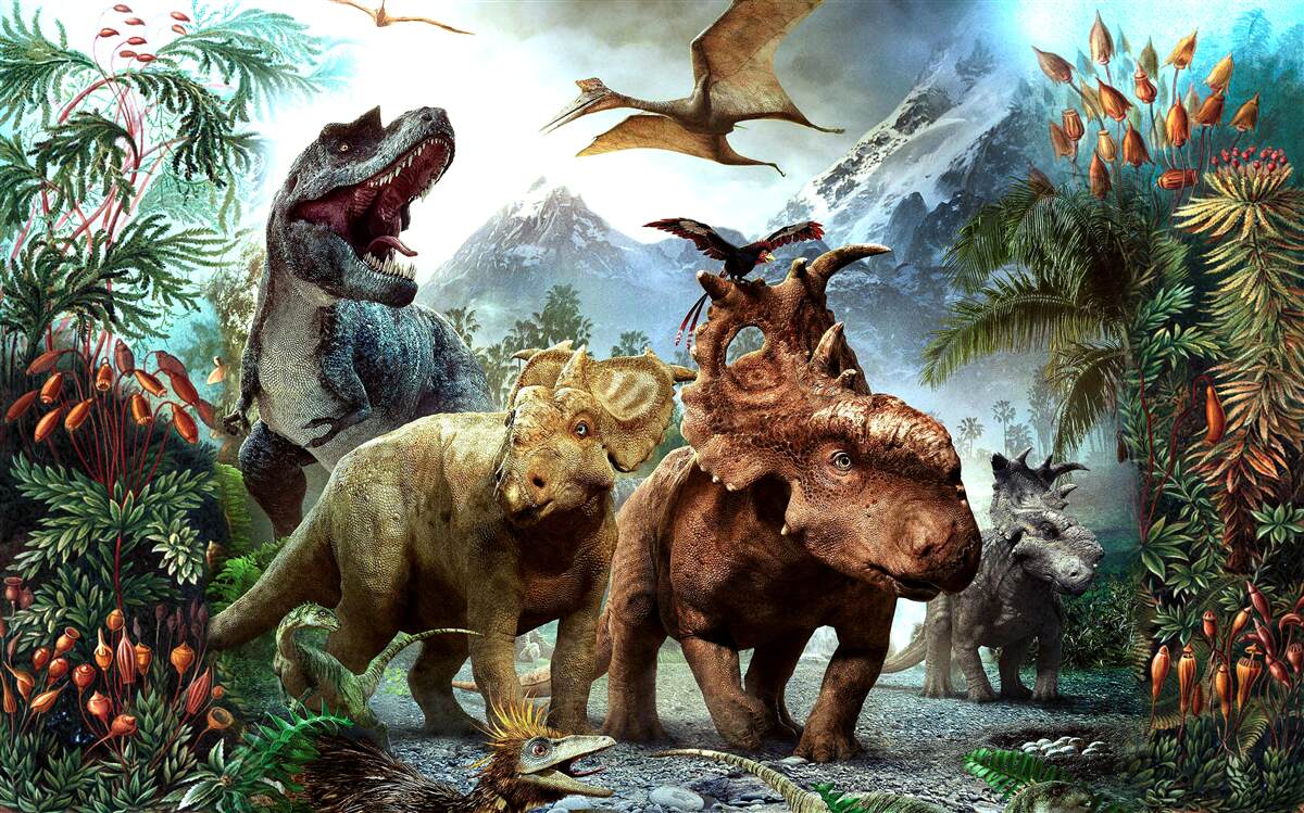 Papier peint Dinosaures du jurassique