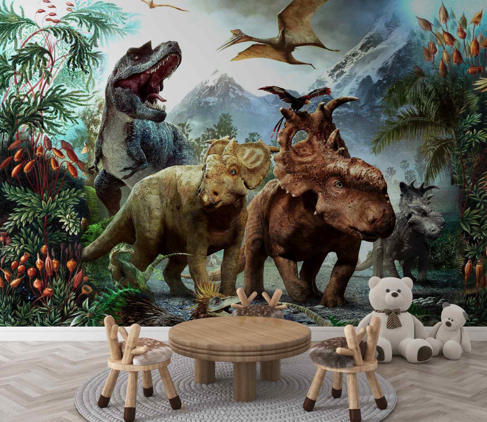 Papier peint Dinosaures du jurassique