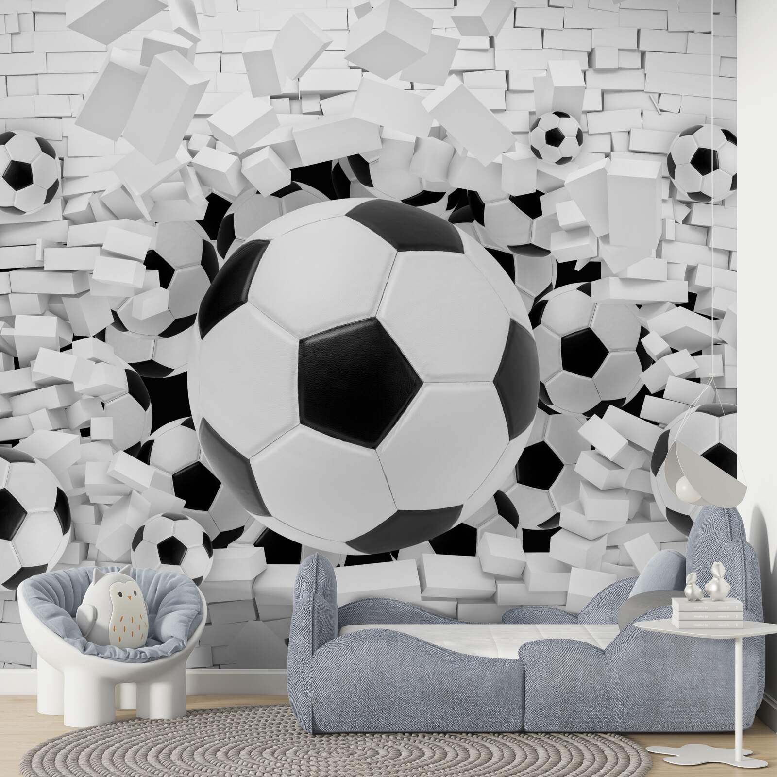 Papier peint beaucoup de ballons de football