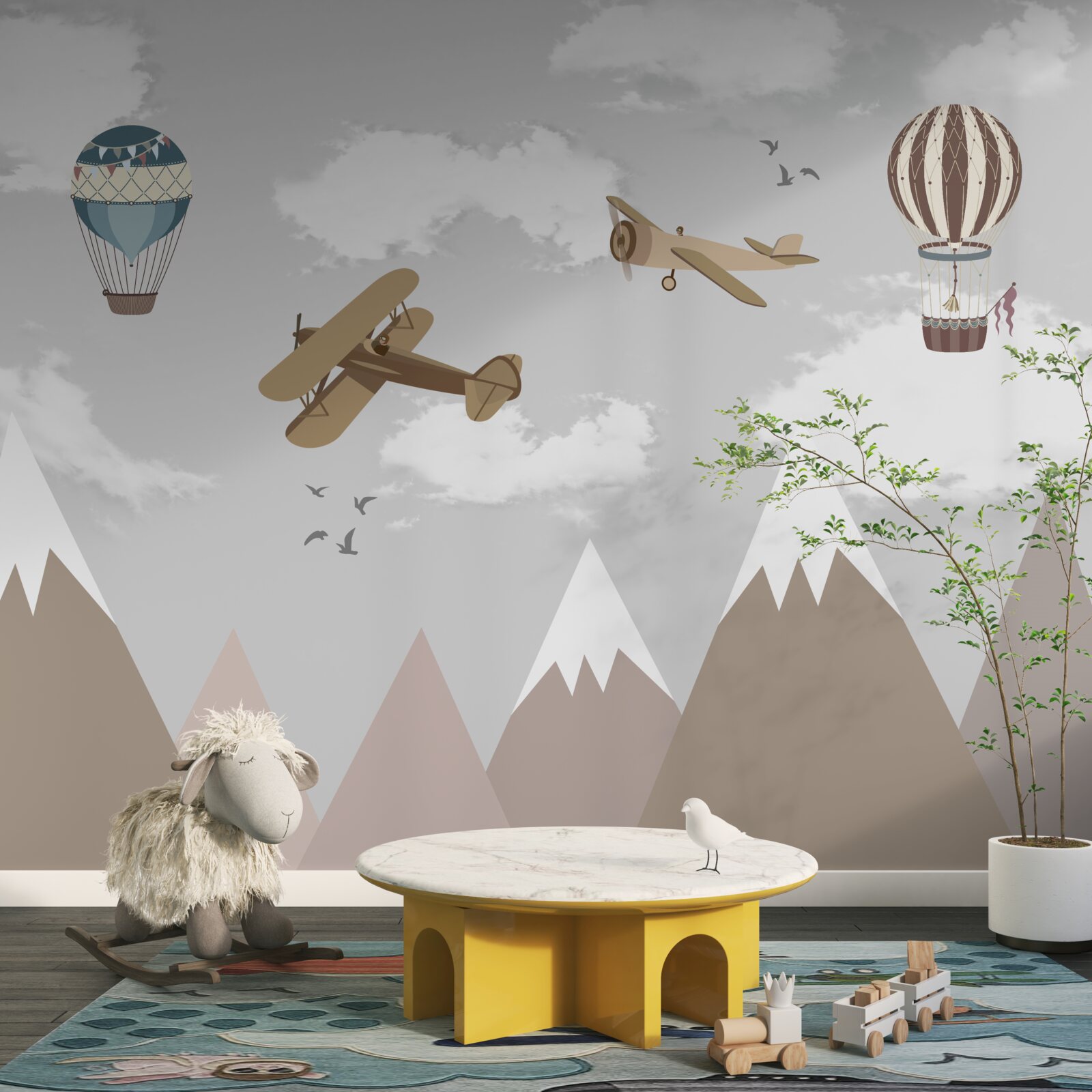 Papier peint aviation et sommets