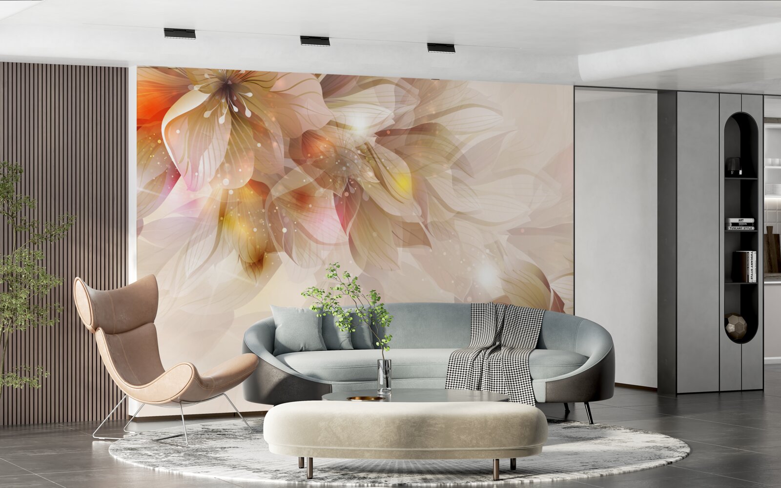 Papier peint la douce lueur de la floraison