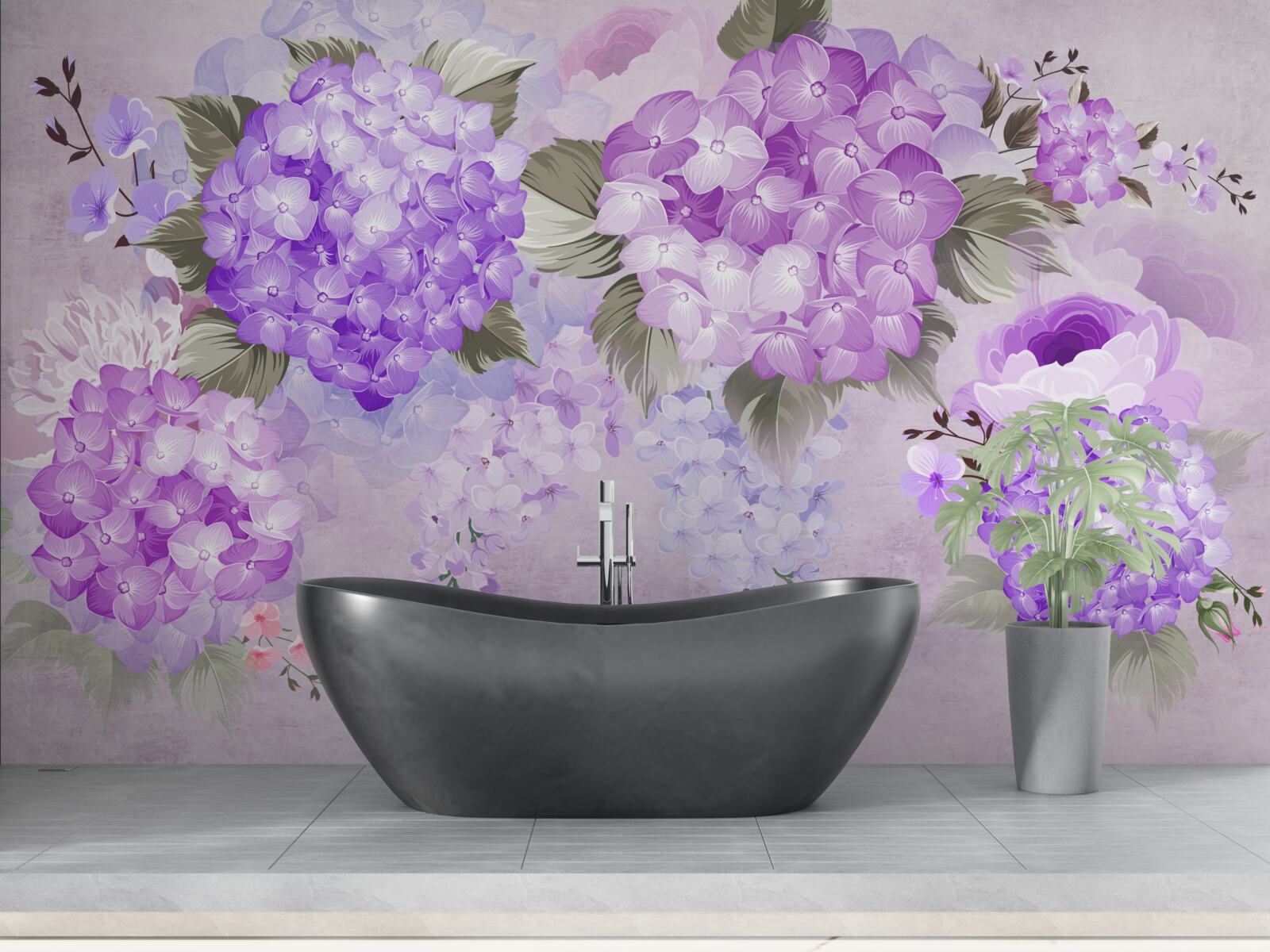 Papier peint combinaison de couleurs dans les tons de violet