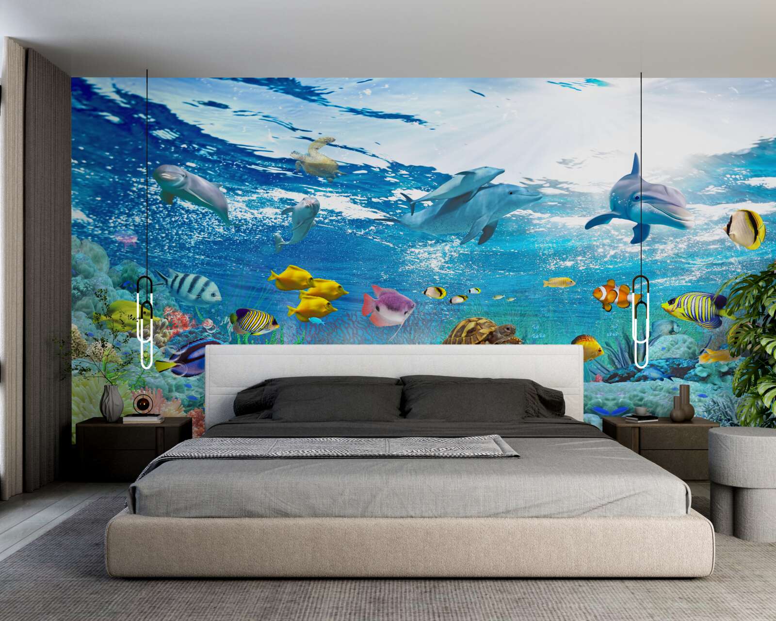 Papier peint l'incroyable univers sous-marin