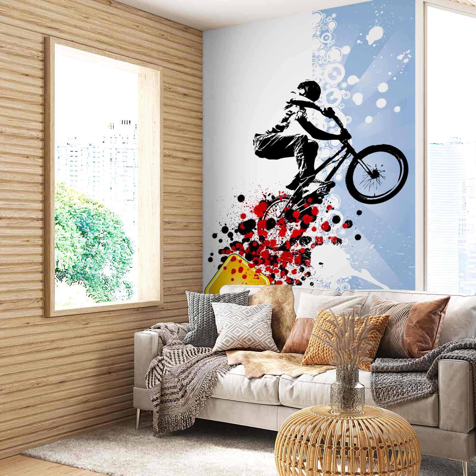 Papier peint bmx rider jump