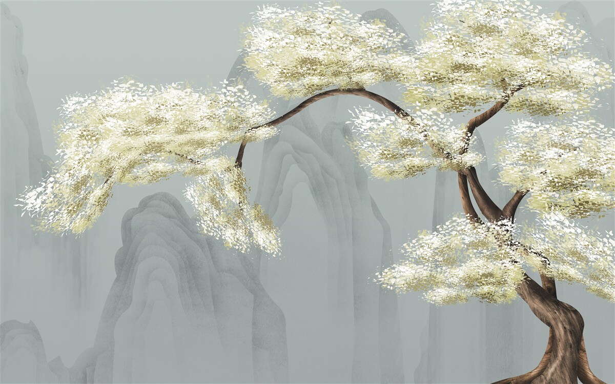 Papier peint arbre à pollen