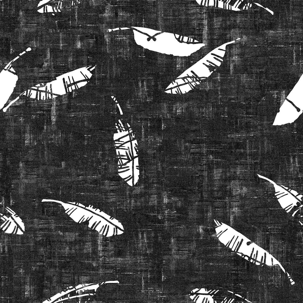 Papier peint graphique avec des feuilles de palmier bleues