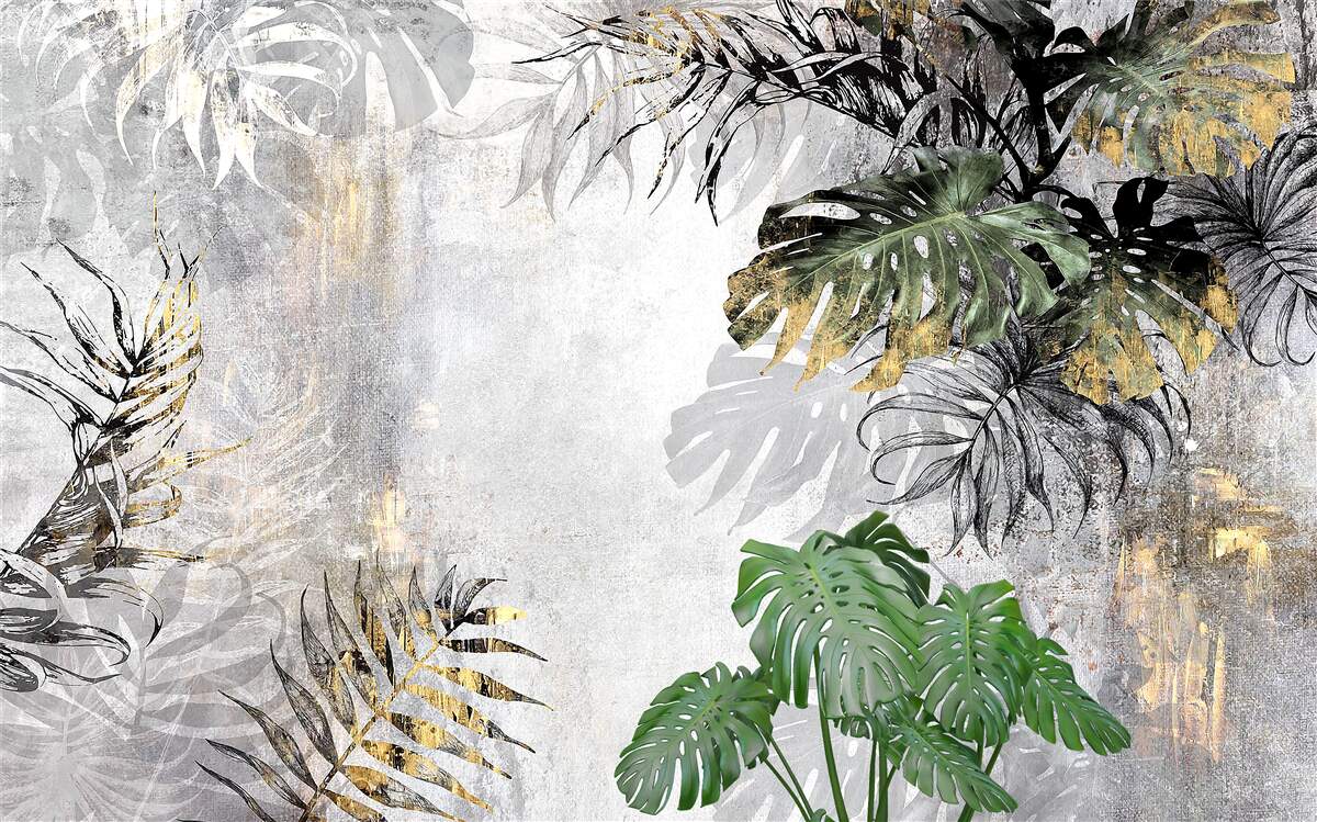 Papier peint la pluie dans la forêt tropicale
