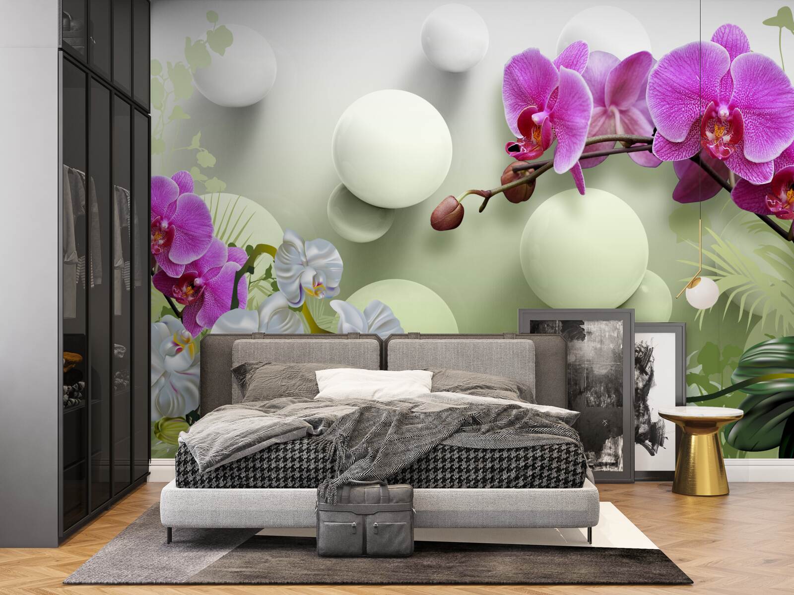 Papier peint des orchidées fascinantes à l'éclat fantaisiste