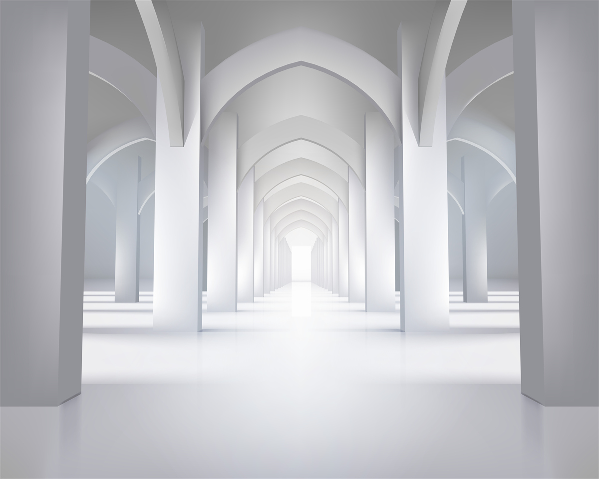 Papier peint arcs de lumière dans le style gothique