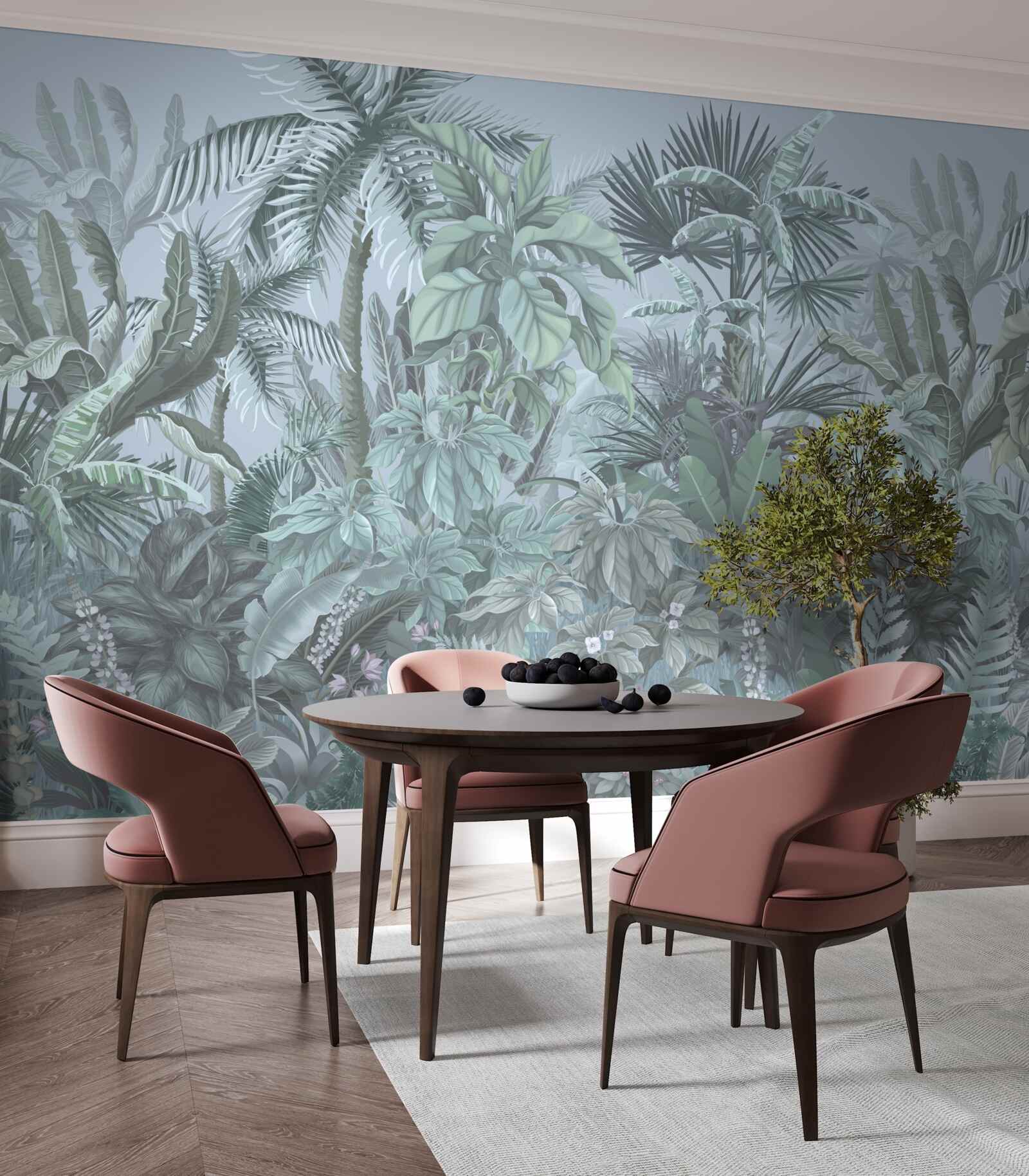 Papier peint l'obscurité dans la jungle