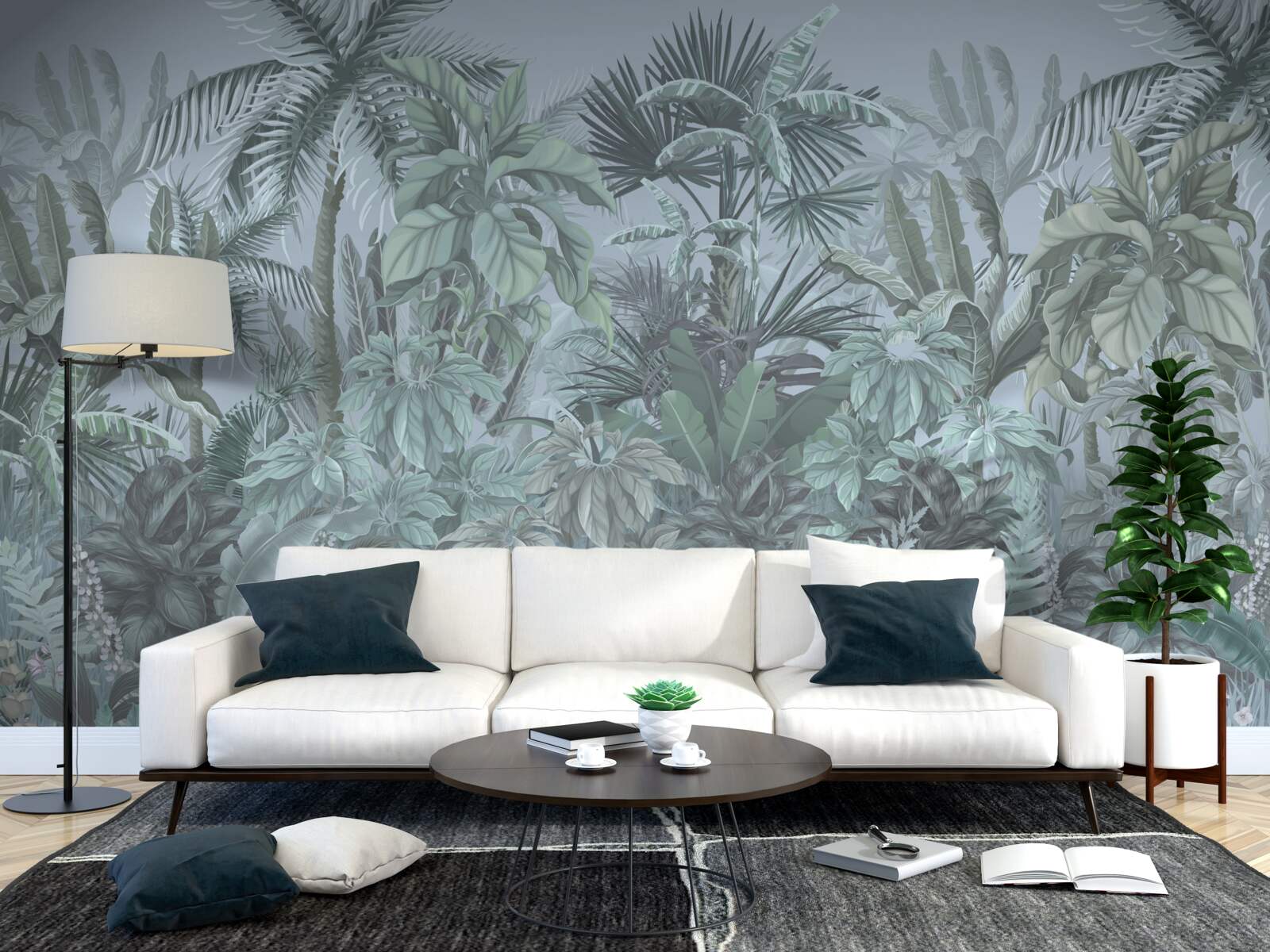 Papier peint l'obscurité dans la jungle