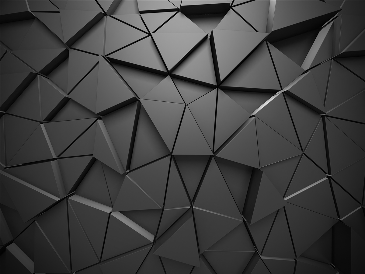 Papier peint éléments triangulaires dans un motif de mosaïque sombre