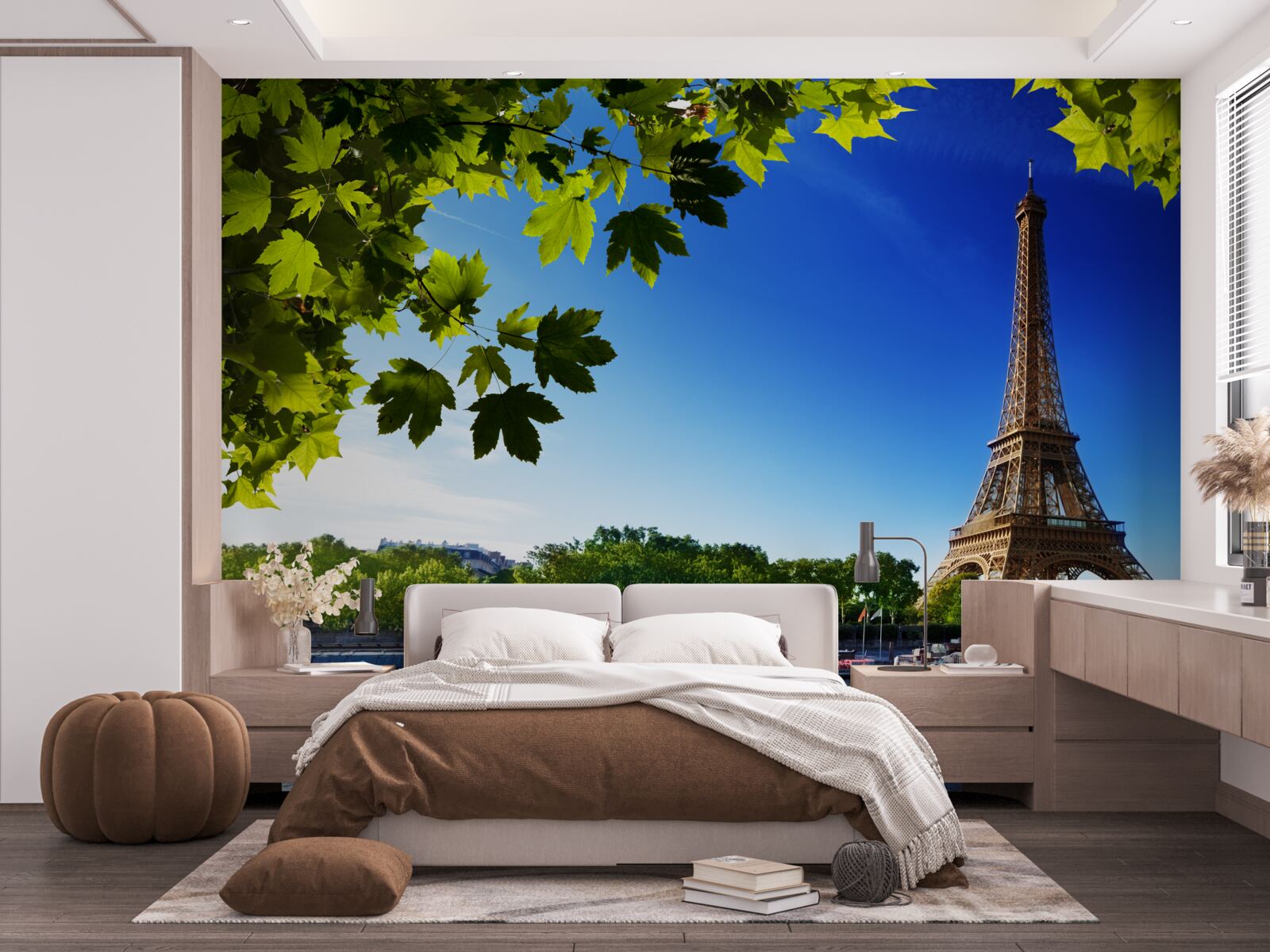 Papier peint paris au printemps