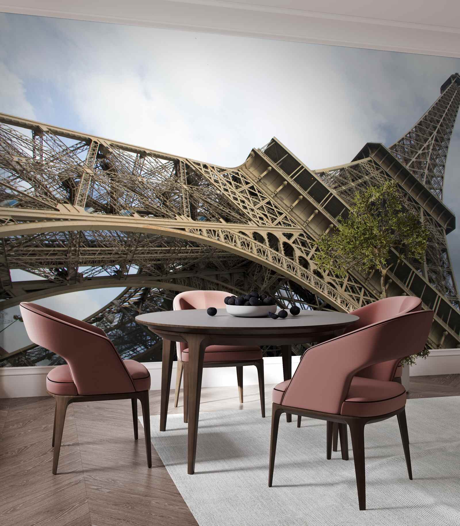 Papier peint regarder la tour eiffel