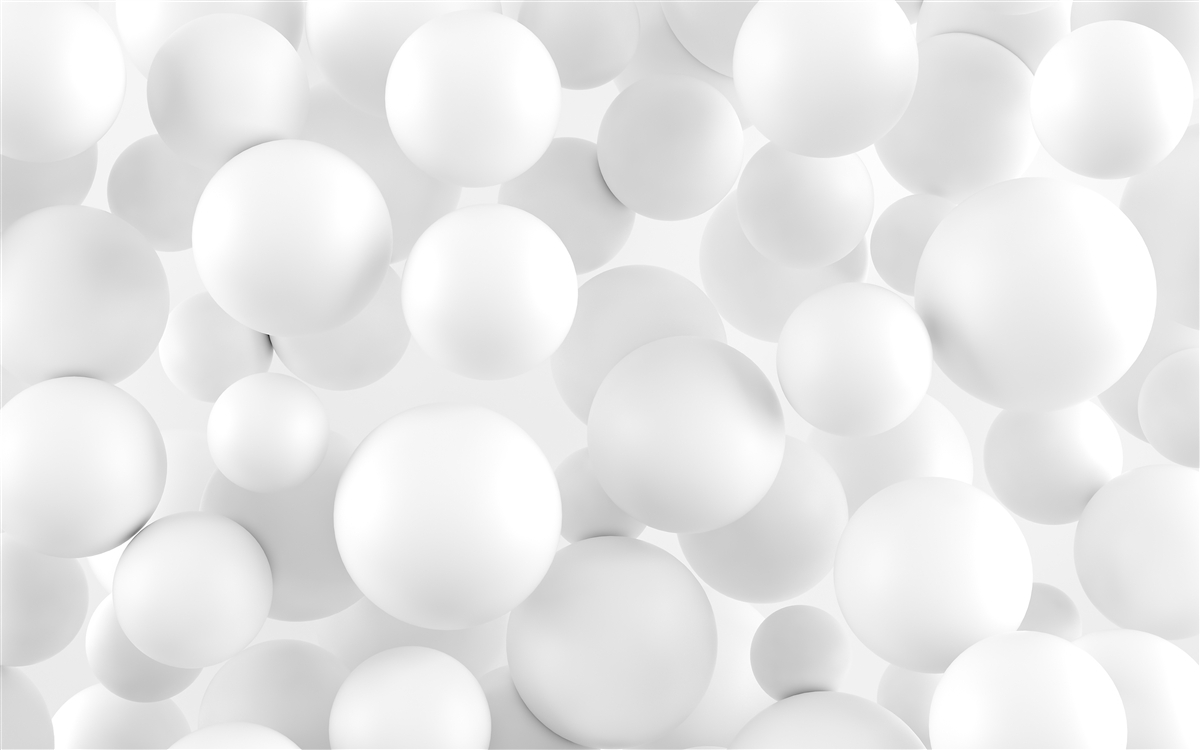 Papier peint grosses boules blanches