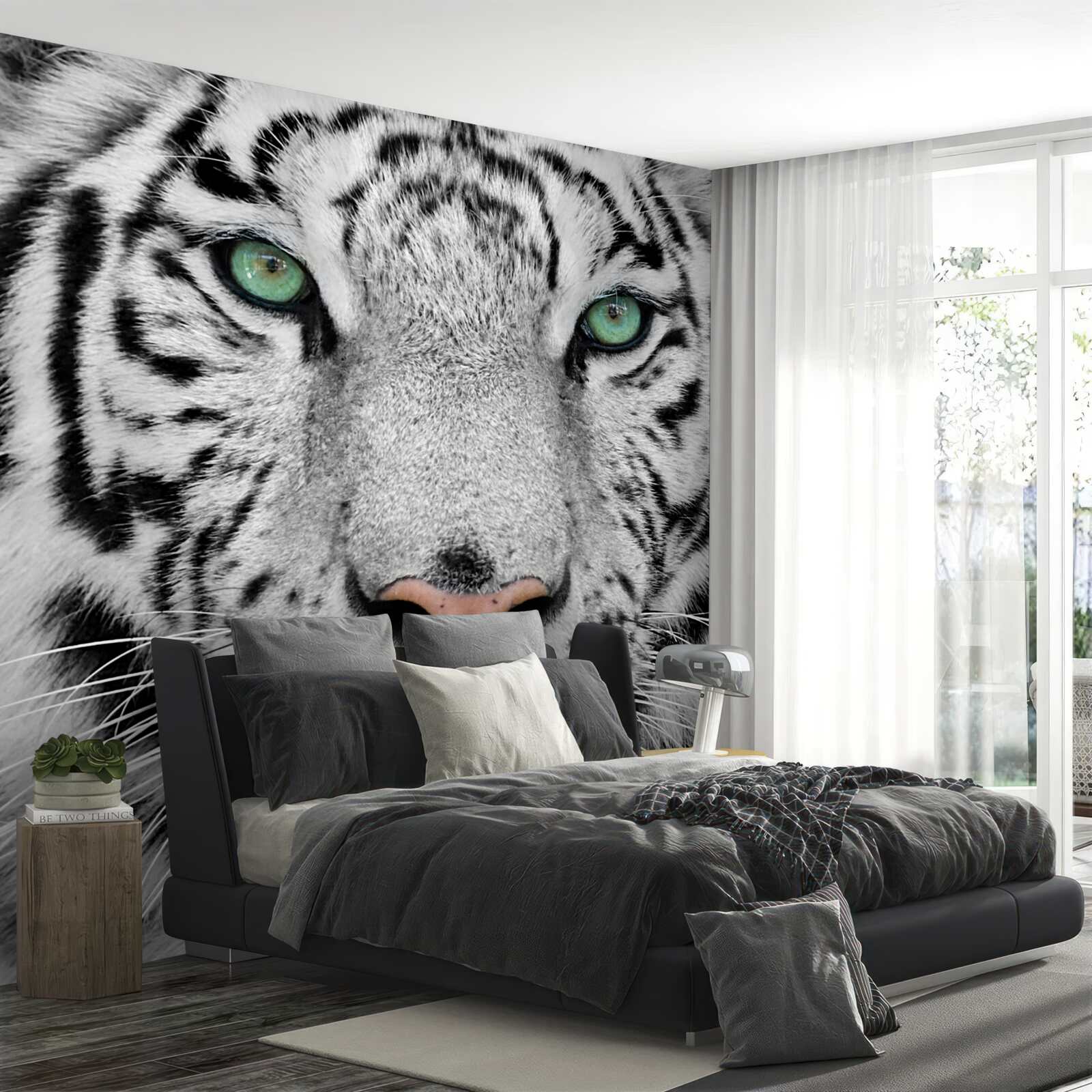 Papier peint le magnifique tigre blanc