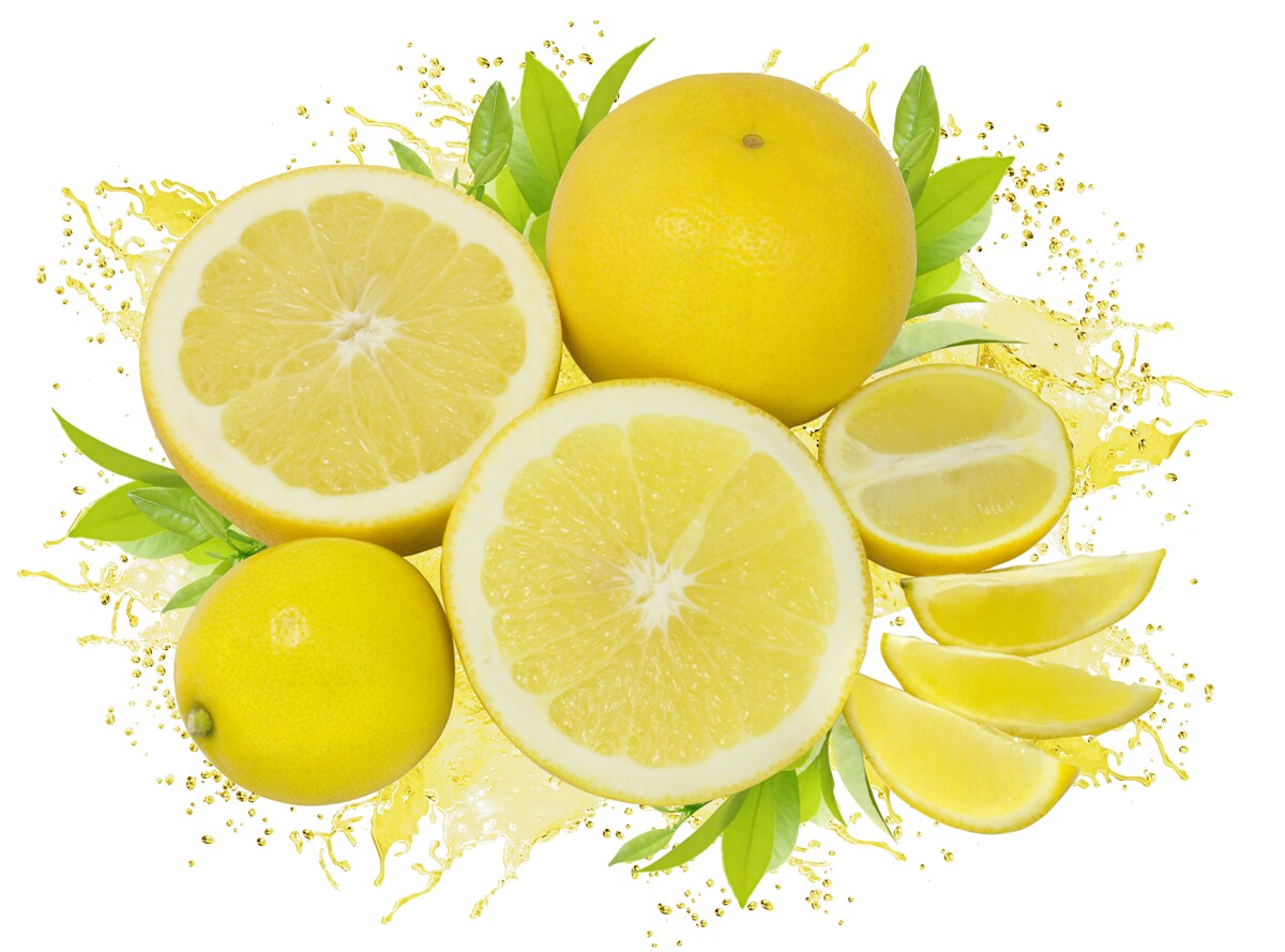 Papier peint des citrons délicieusement légers