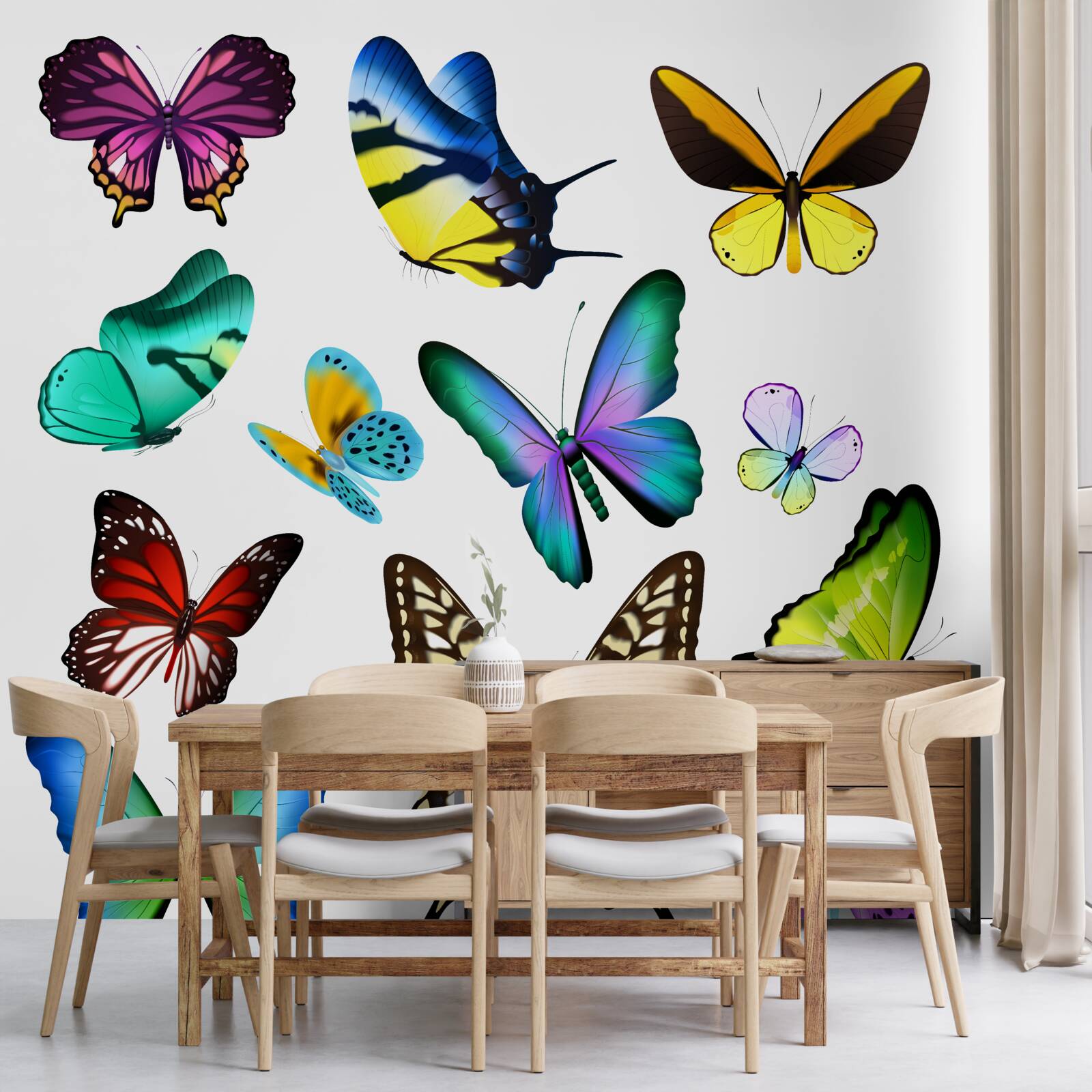 Papier peint des papillons d'une incroyable beauté