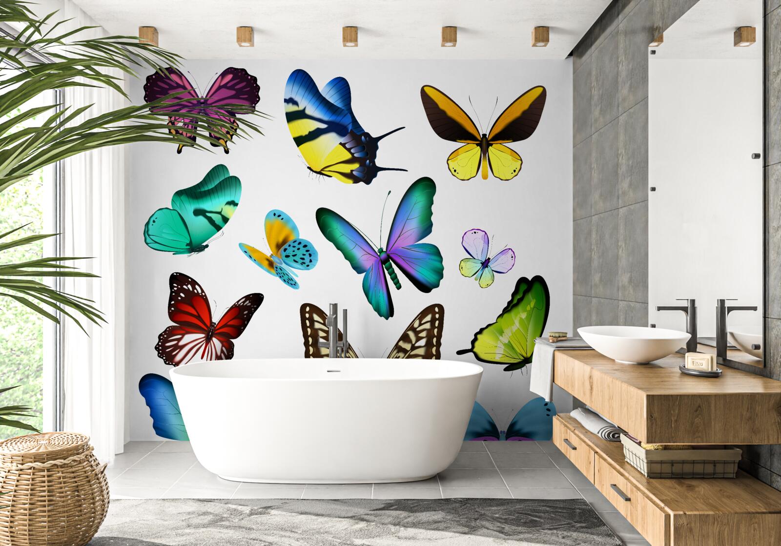 Papier peint des papillons d'une incroyable beauté