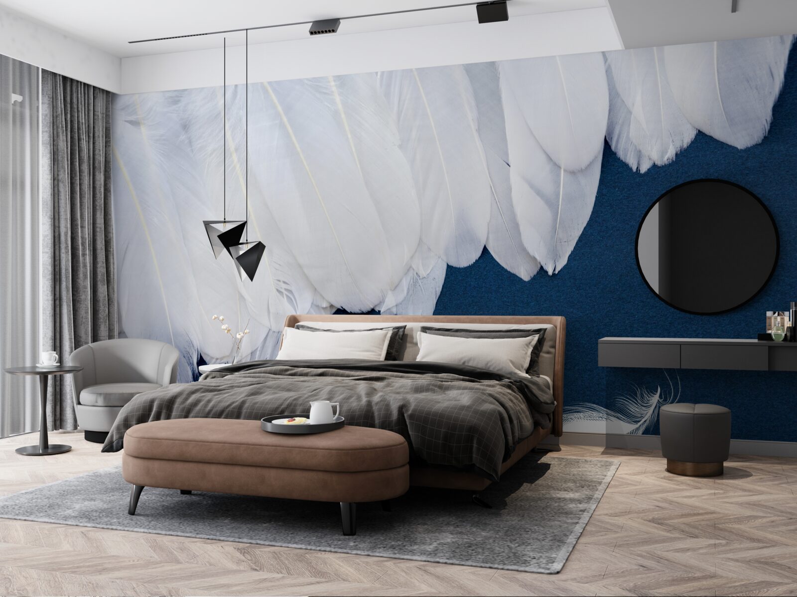 Papier peint duvet léger et doux