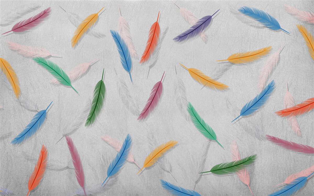 Papier peint stylos de couleur de même forme