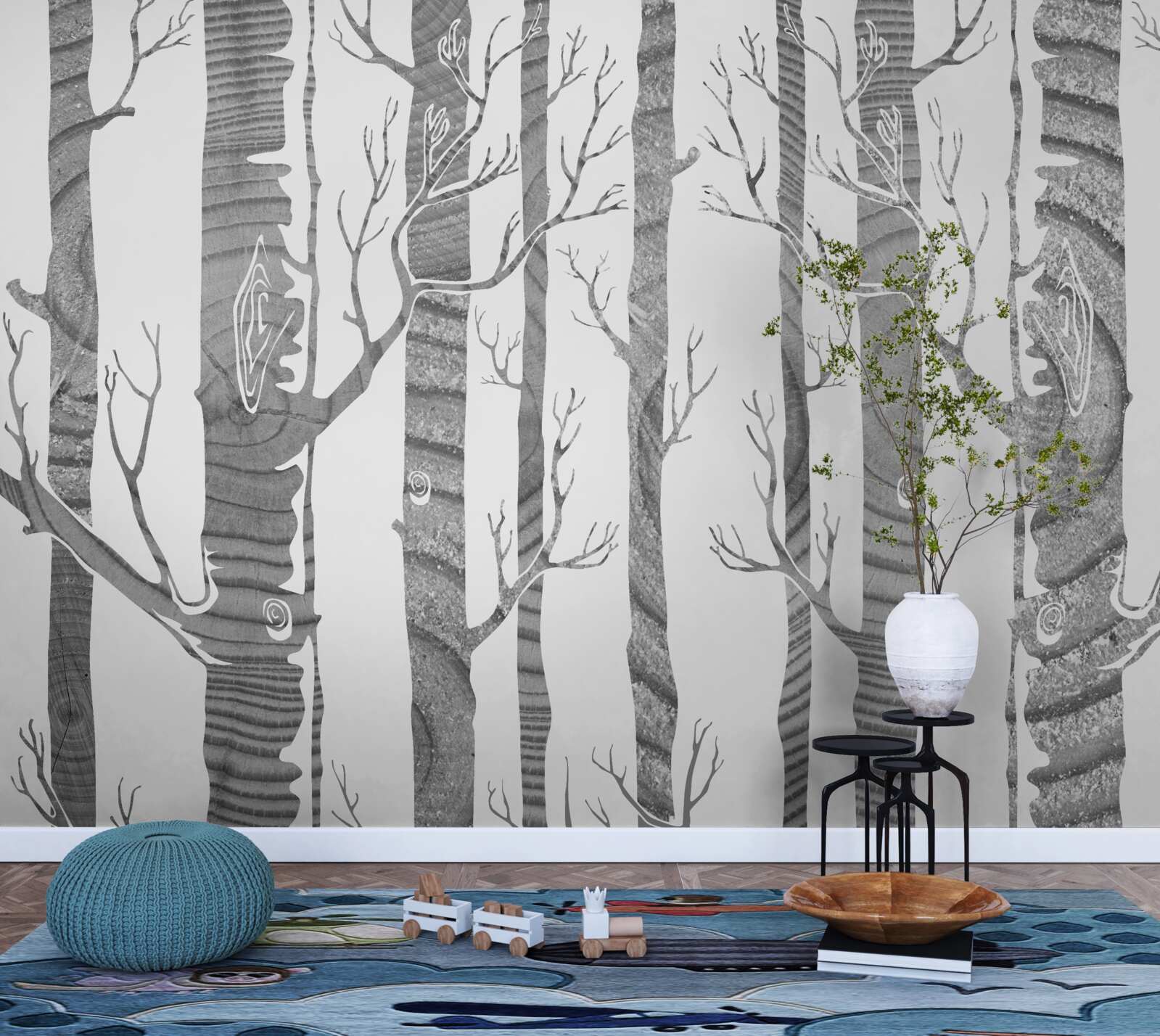 Papier peint birch grove insolite