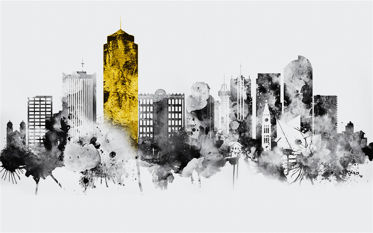 Papier peint la ville en résumé