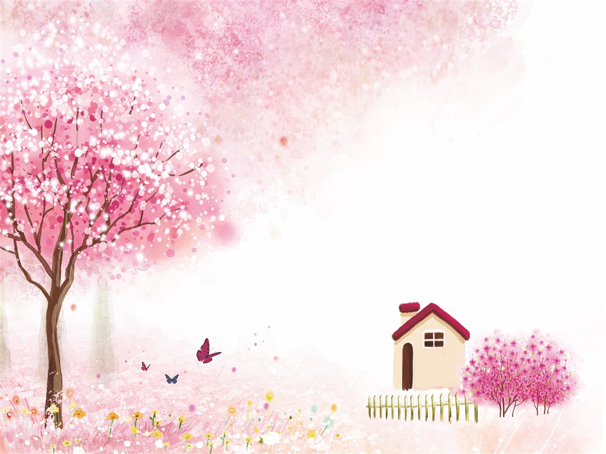 Papier peint Maison de jardin de style japonais
