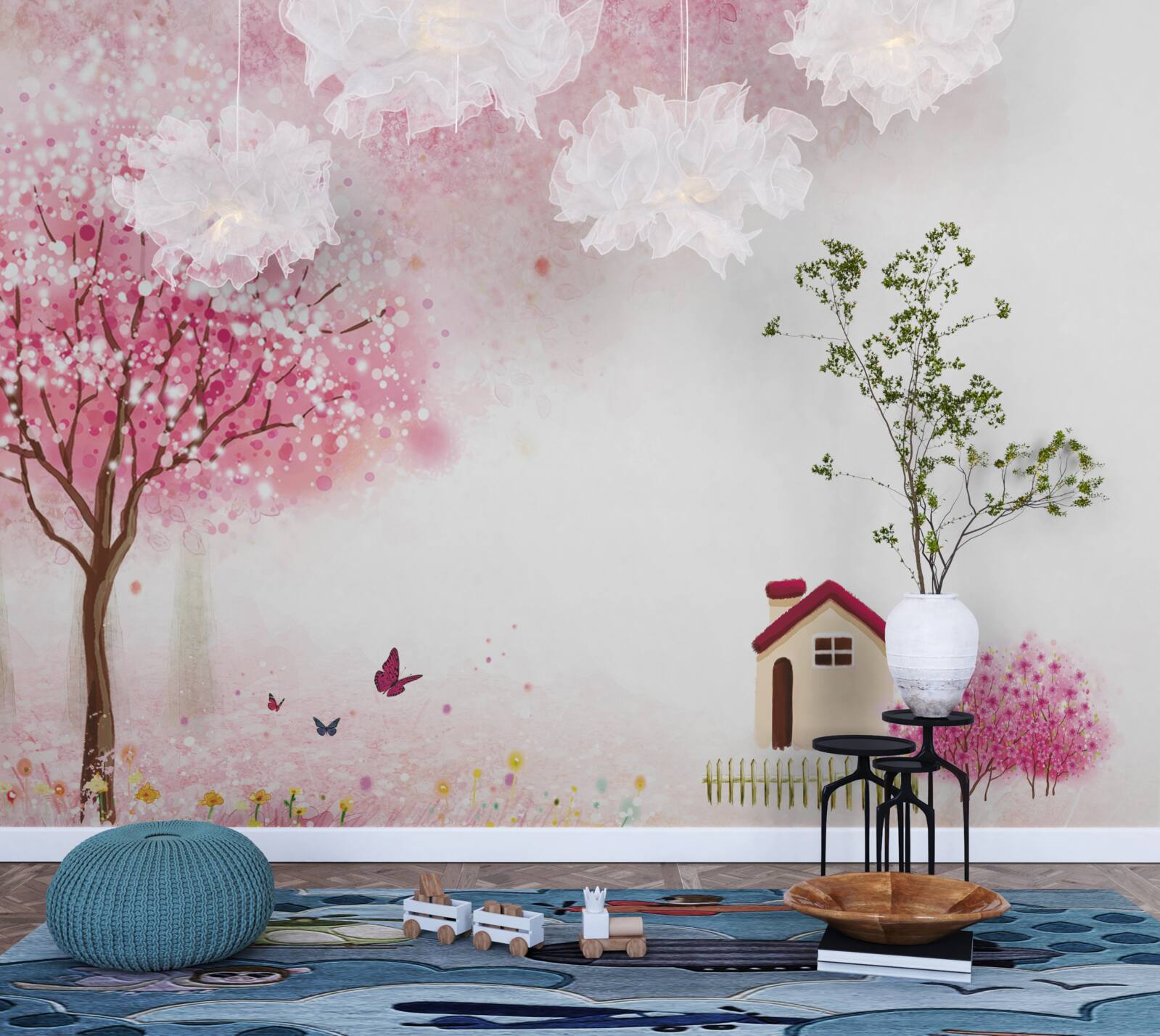 Papier peint Maison de jardin de style japonais