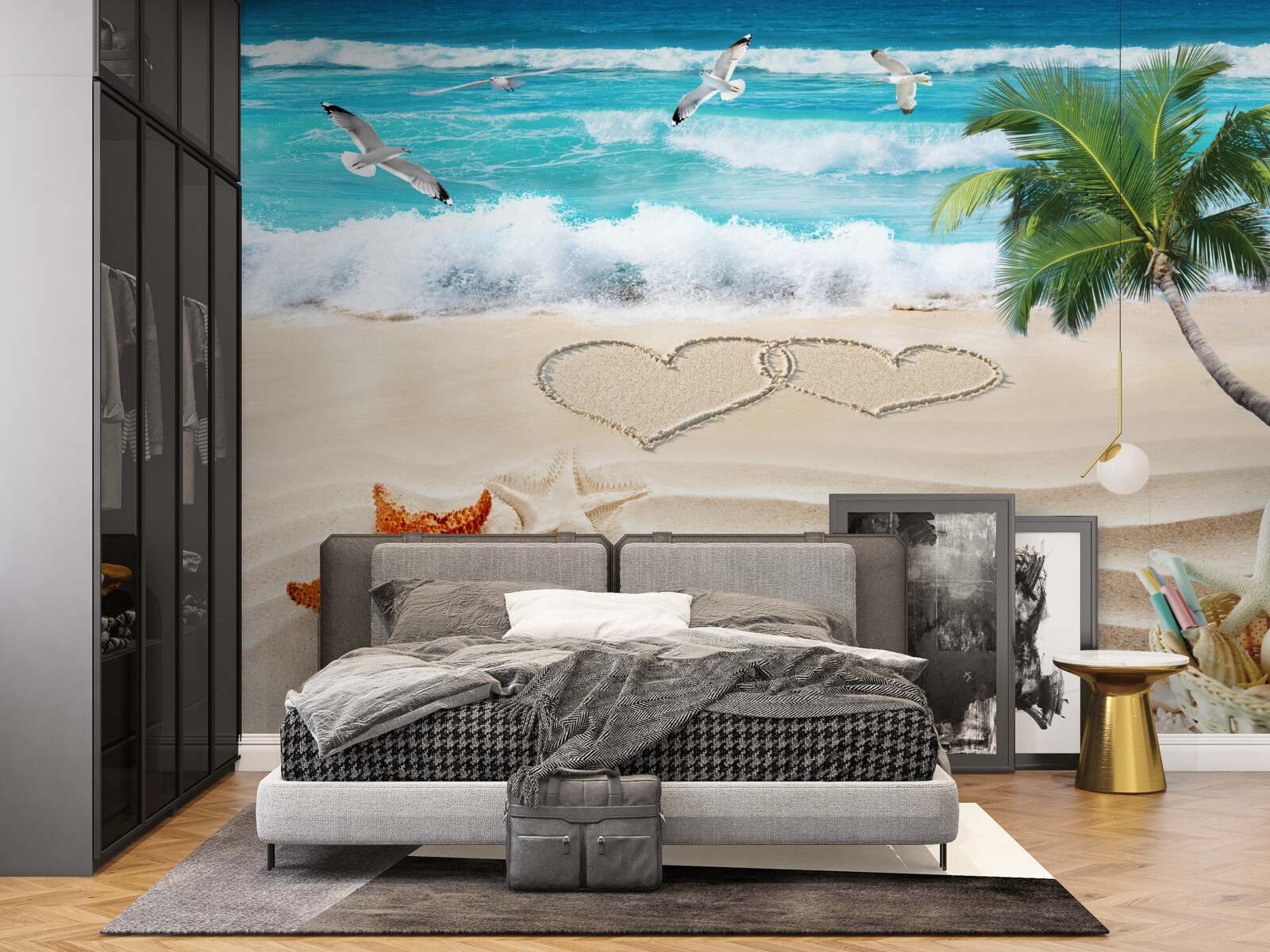 Papier peint plage de sable tropical