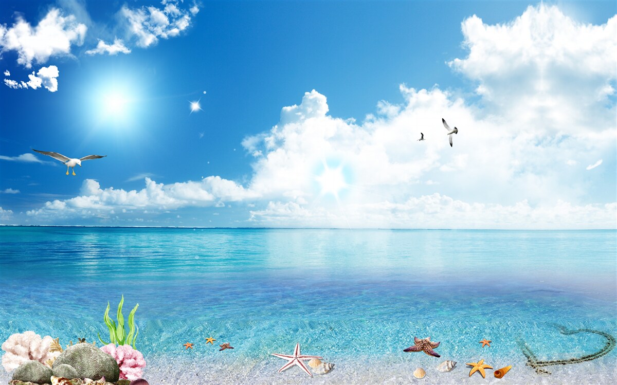 Papier peint brise de mer calme