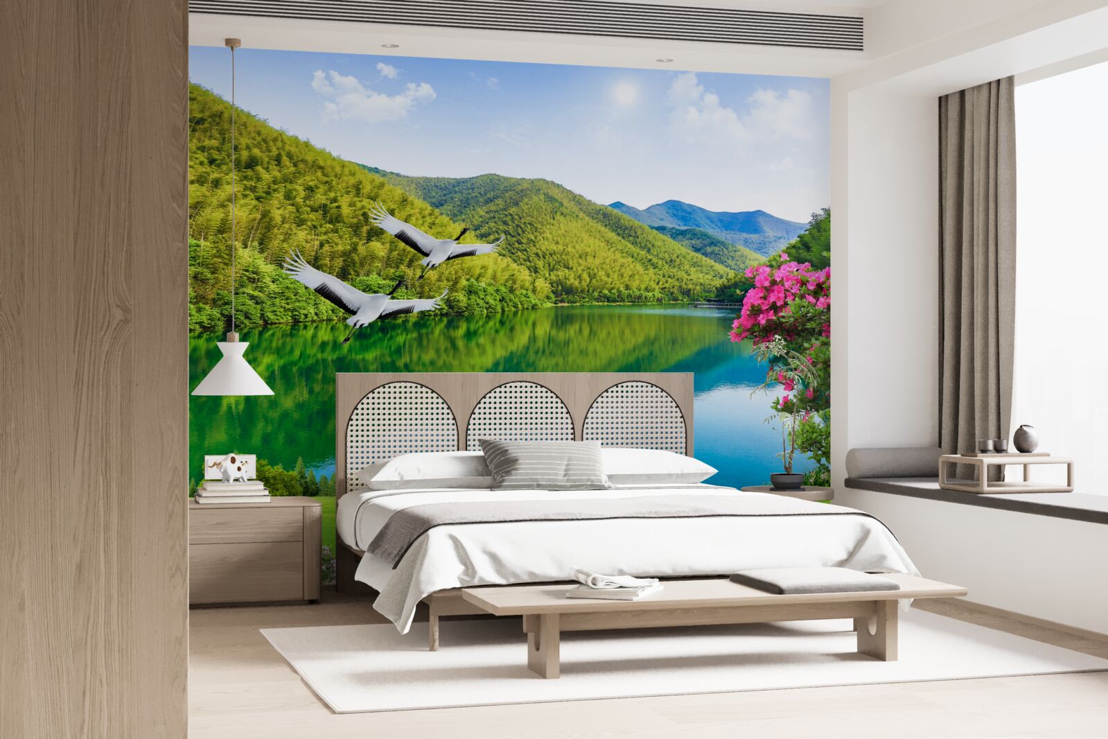 Papier peint la beauté enchanteresse des montagnes d'été
